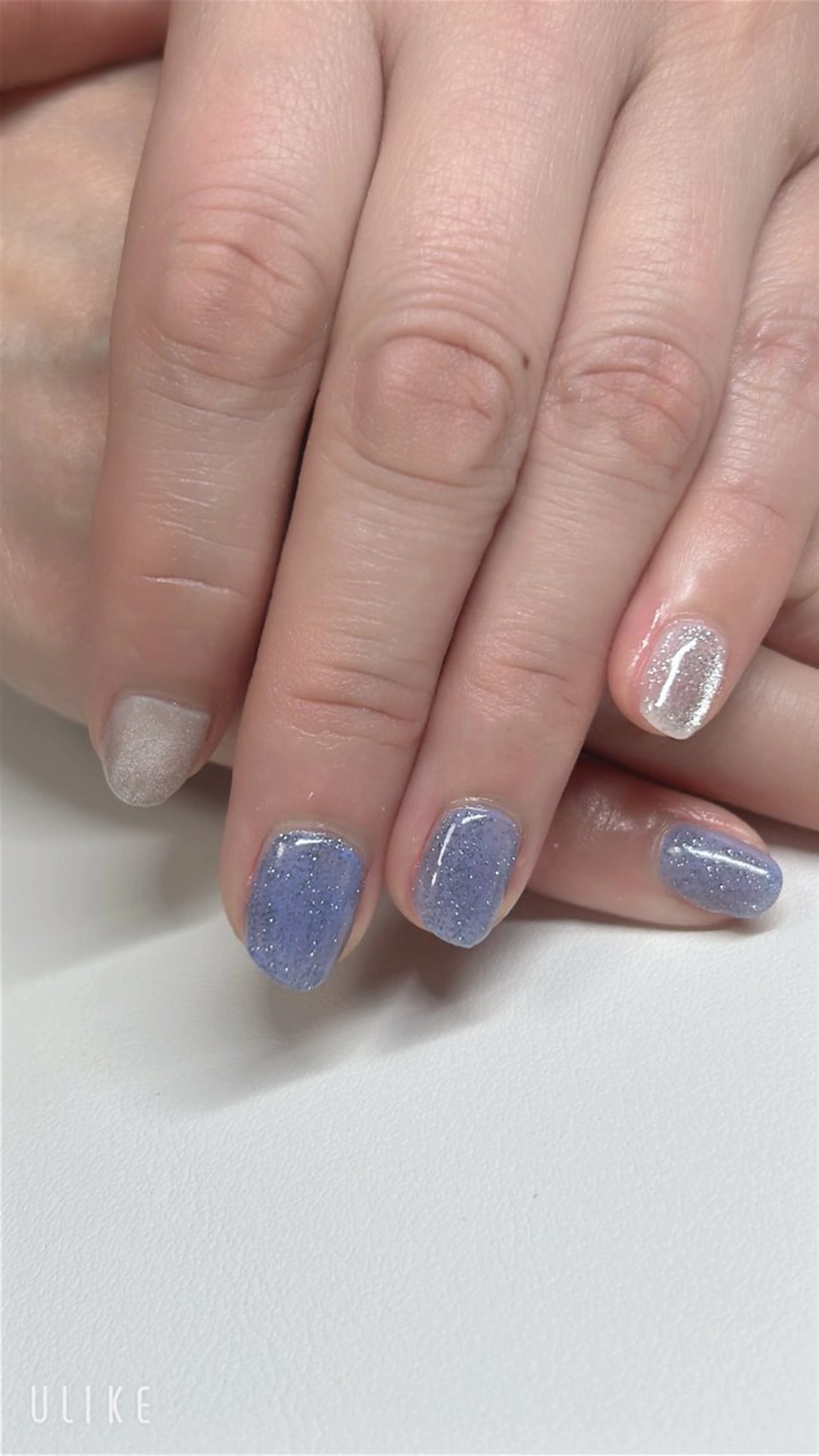 ネイル フラッシュネイル キラキラネイル マグネットネイル ハンドネイル aneughan nailのネイルデザイン