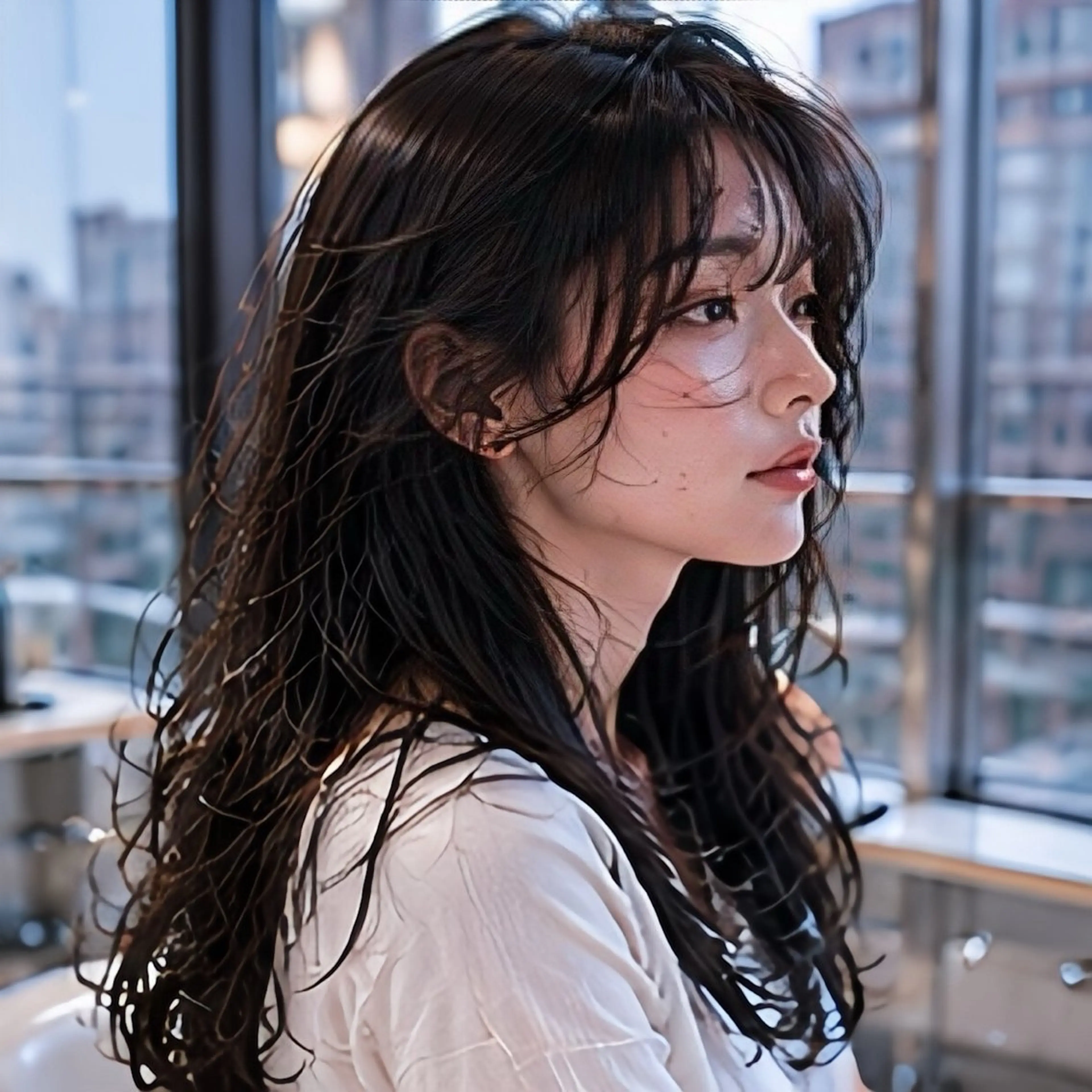 カラー ヘアカラー トリートメント 池袋/前髪/顔周り 🎀髪質改善おばかんのヘアスタイル