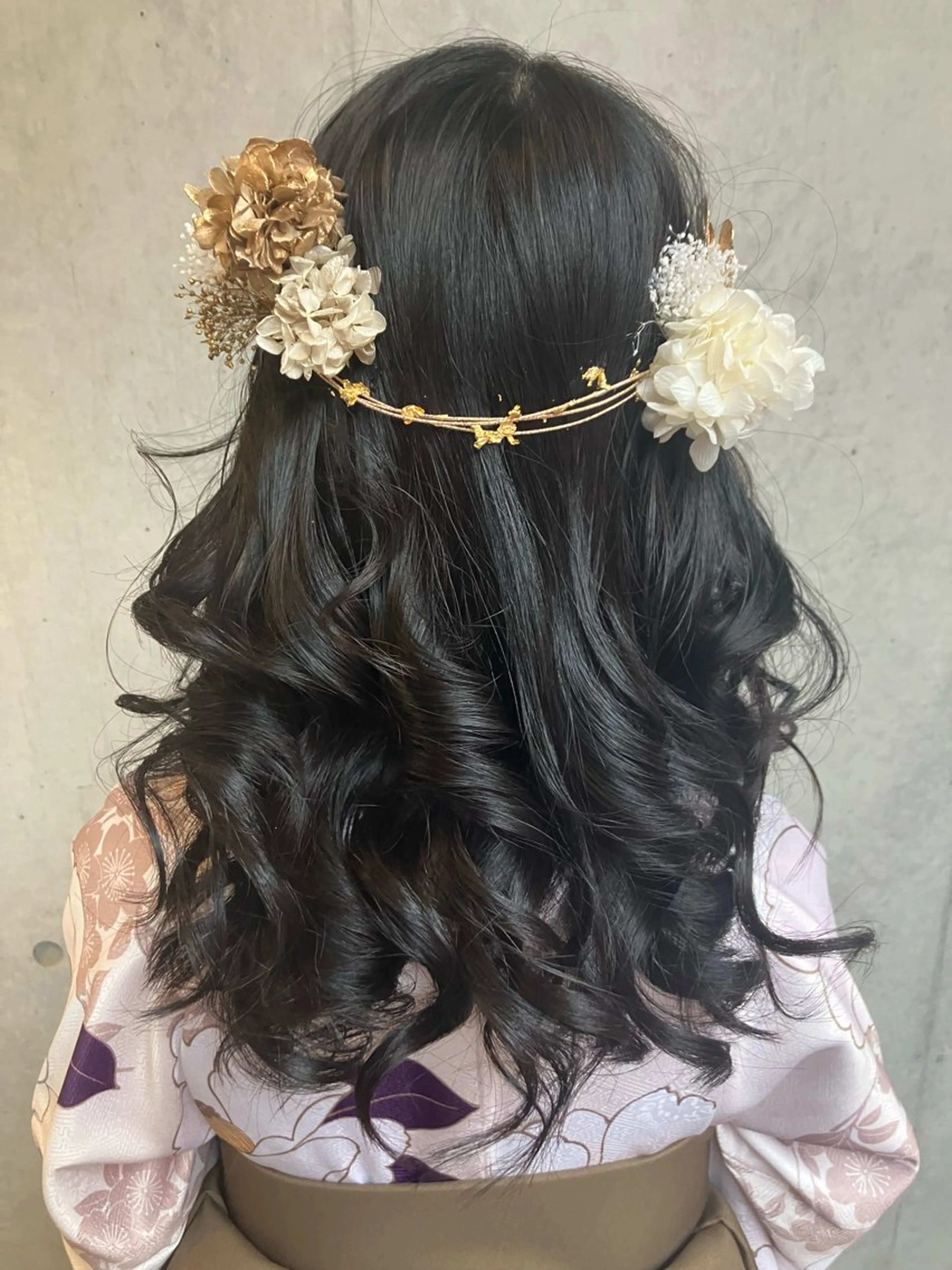 ロング ヘアアレンジ ヘアセット 勝野 麻美のヘアスタイル
