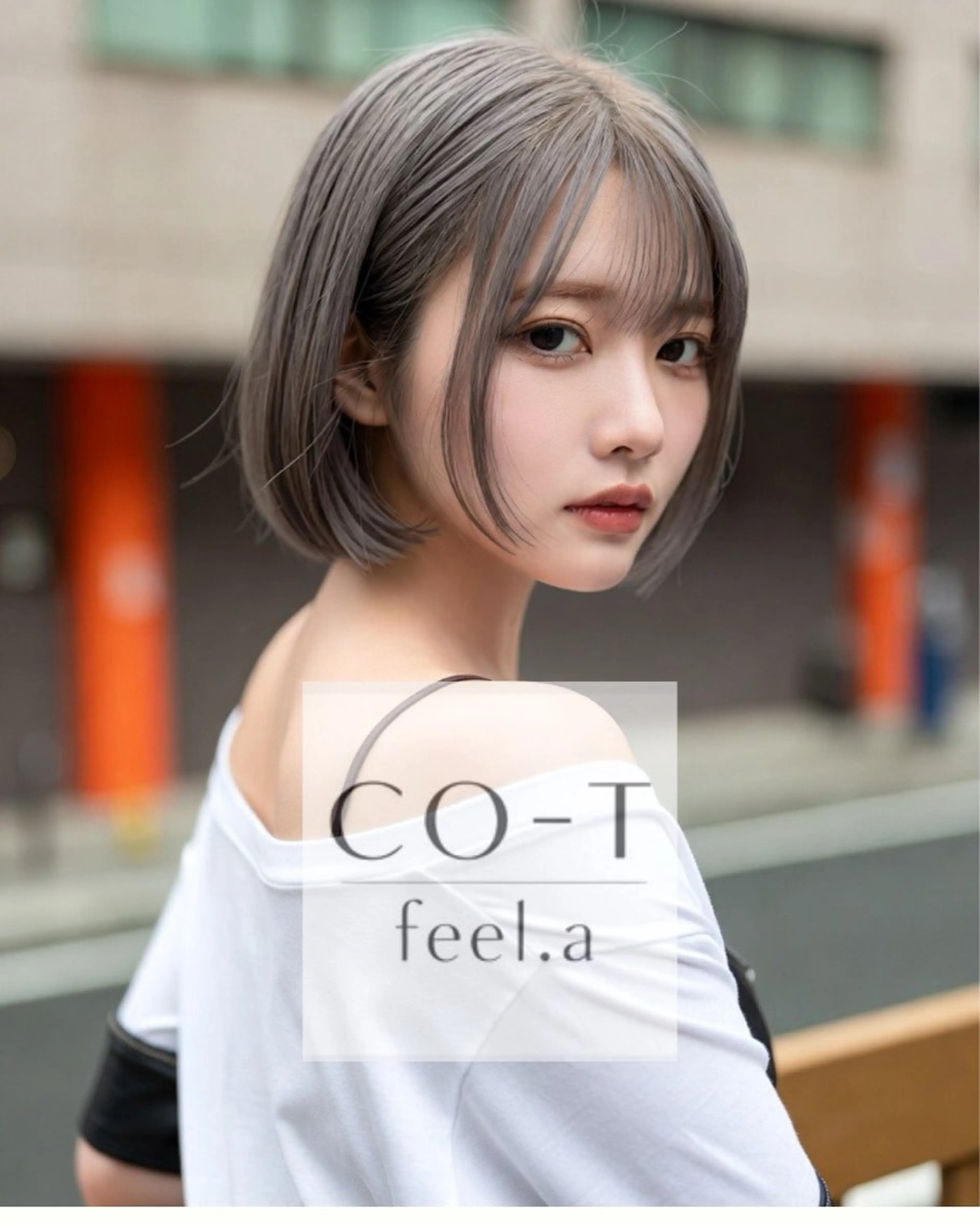 ショート ヘアカラー 石沢 知康のヘアスタイル