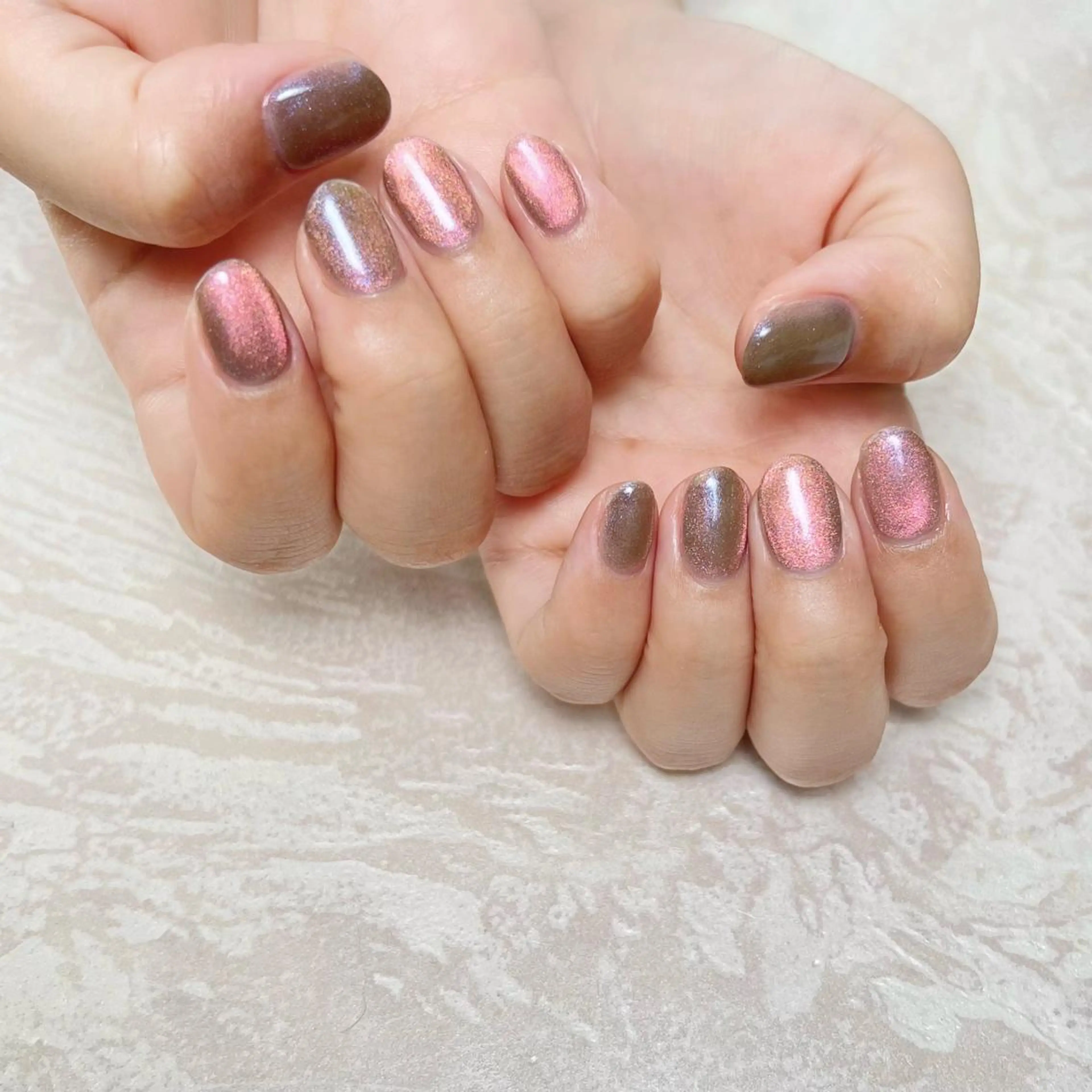 ネイル ニュアンスネイル ワンカラーネイル ショートネイル gemickle nailのネイルデザイン