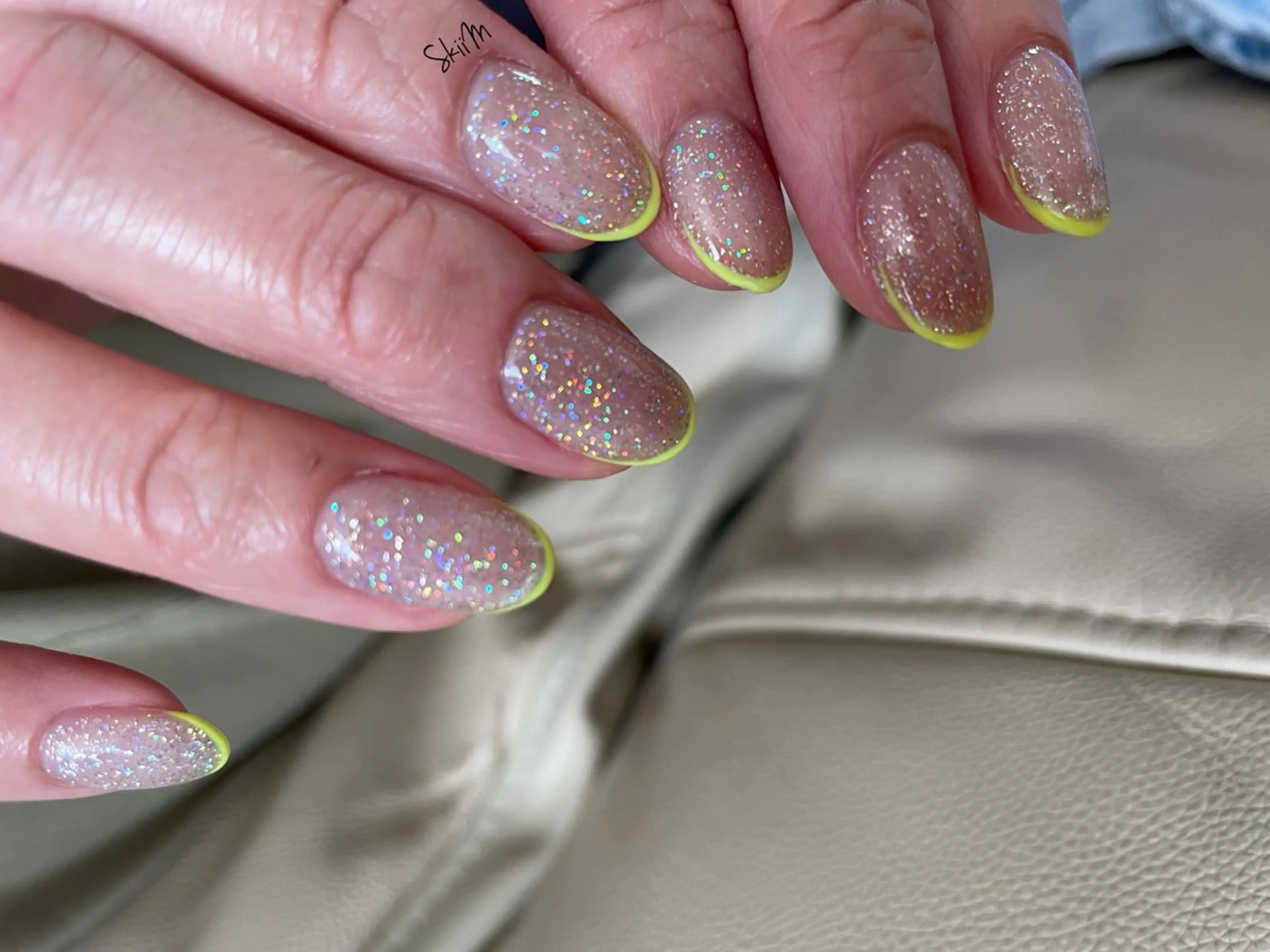 ネイル フラッシュネイル フレンチネイル ワンカラーネイル SkiiM SAKIのネイルデザイン