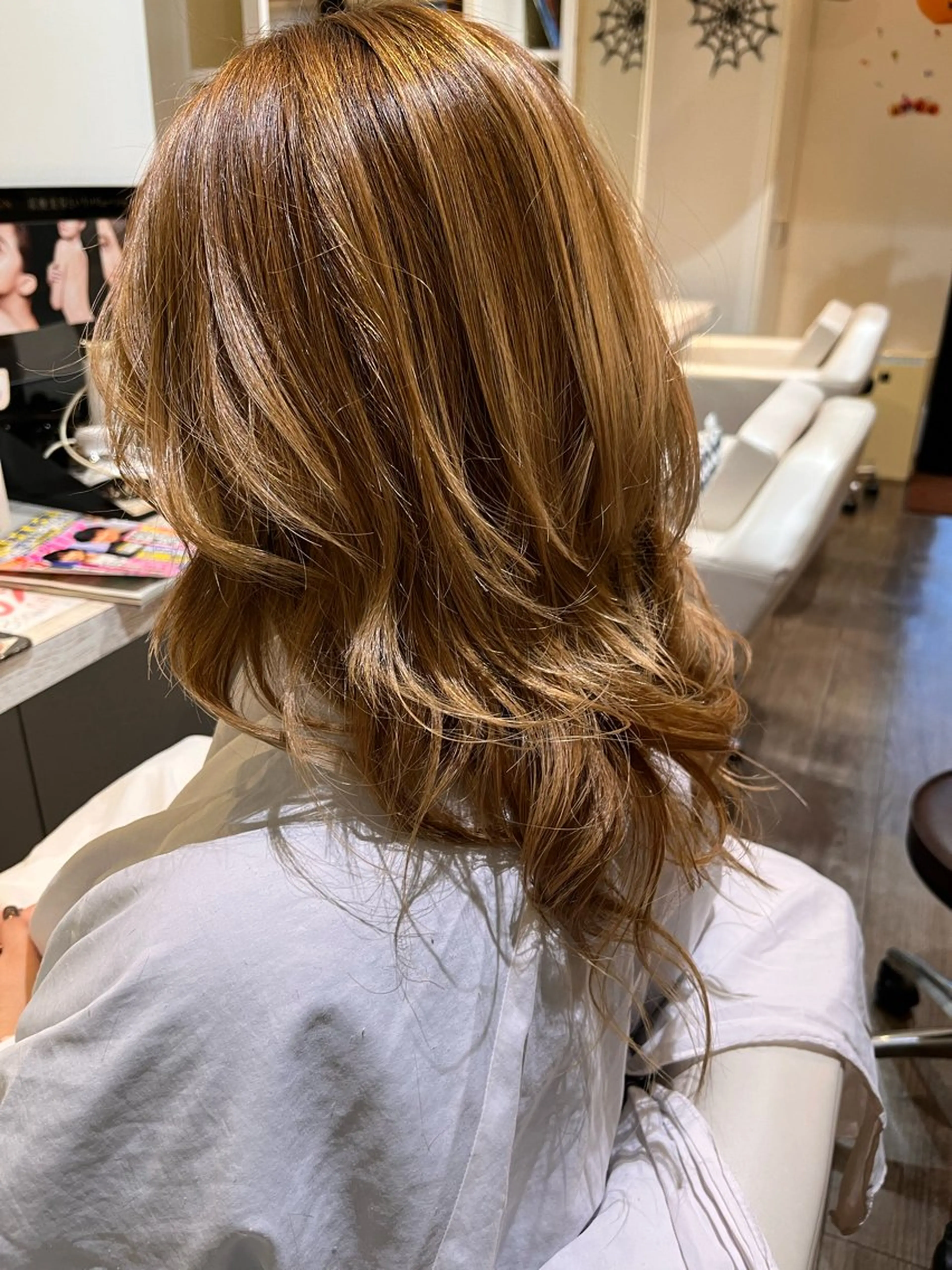 セミロング 福本 好子のヘアスタイル