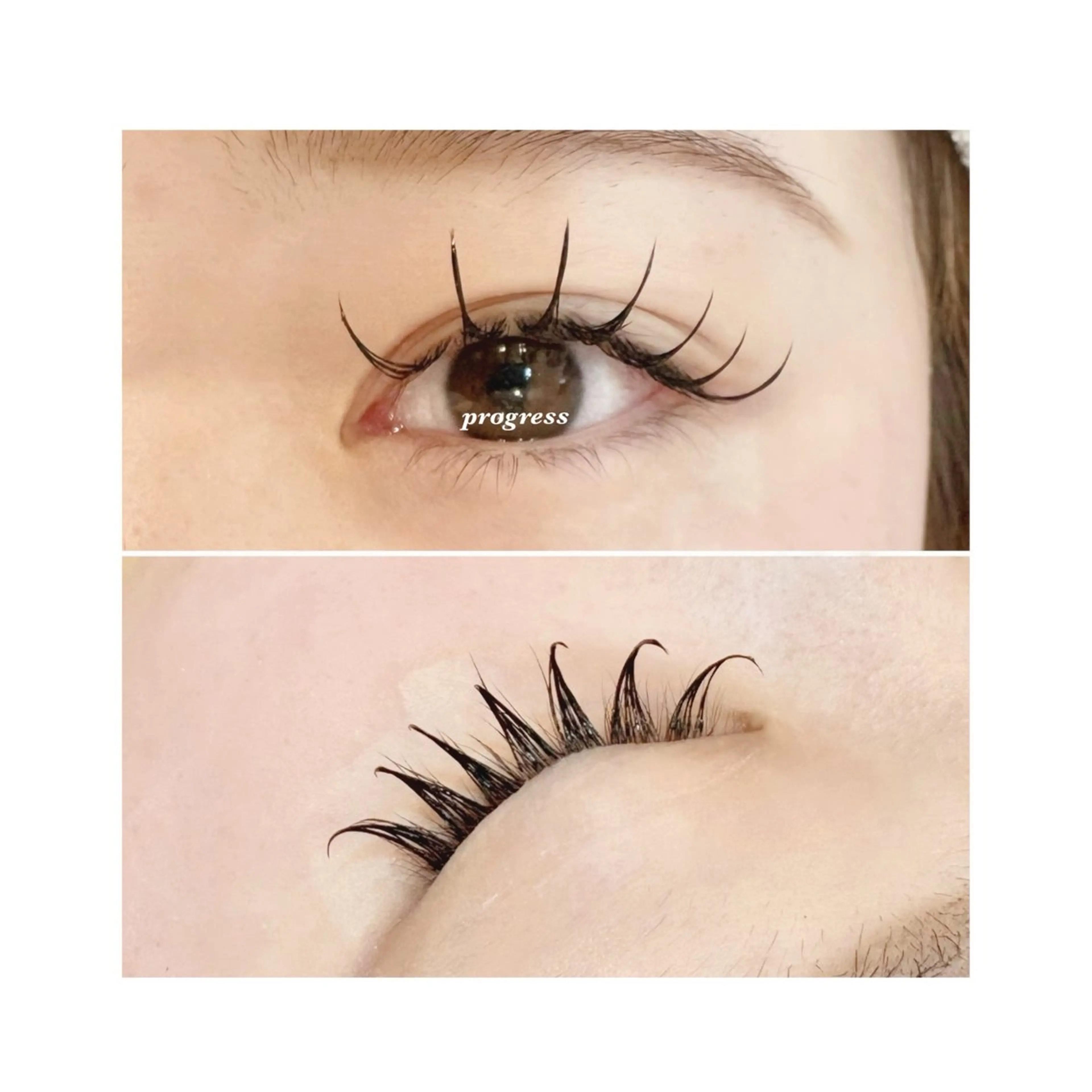 マツエク・マツパ 束感まつ毛 フラットラッシュ マツエク progress つくばのマツエク・マツパデザイン