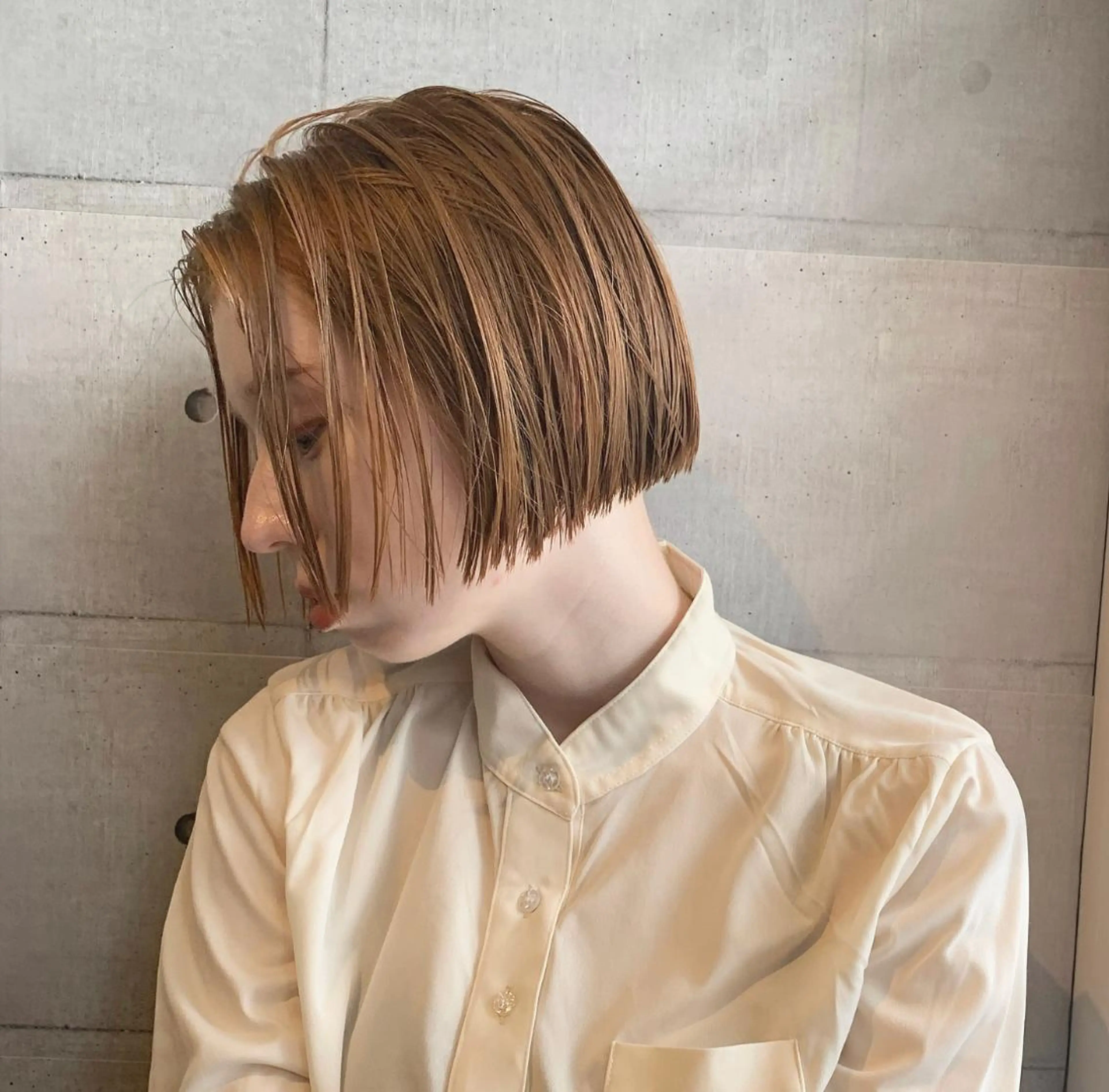 セミロング カラー ブリーチなしWカラー ／レイヤー🎀マリノのヘアスタイル