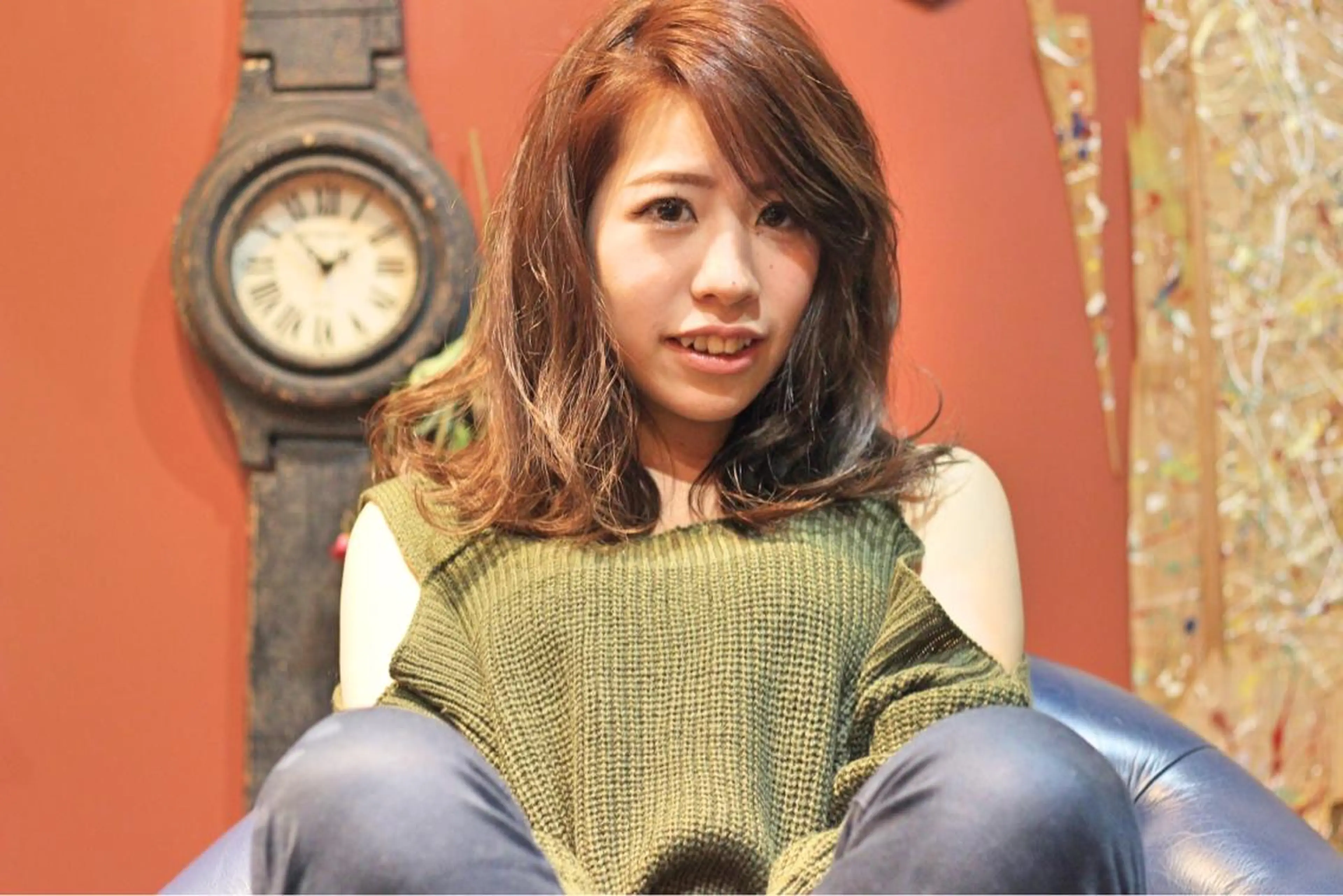 ミディアム カラー パーマ ヘアアレンジ ベージュカラー ブラウンカラー nike所属・nike にけのヘアスタイル