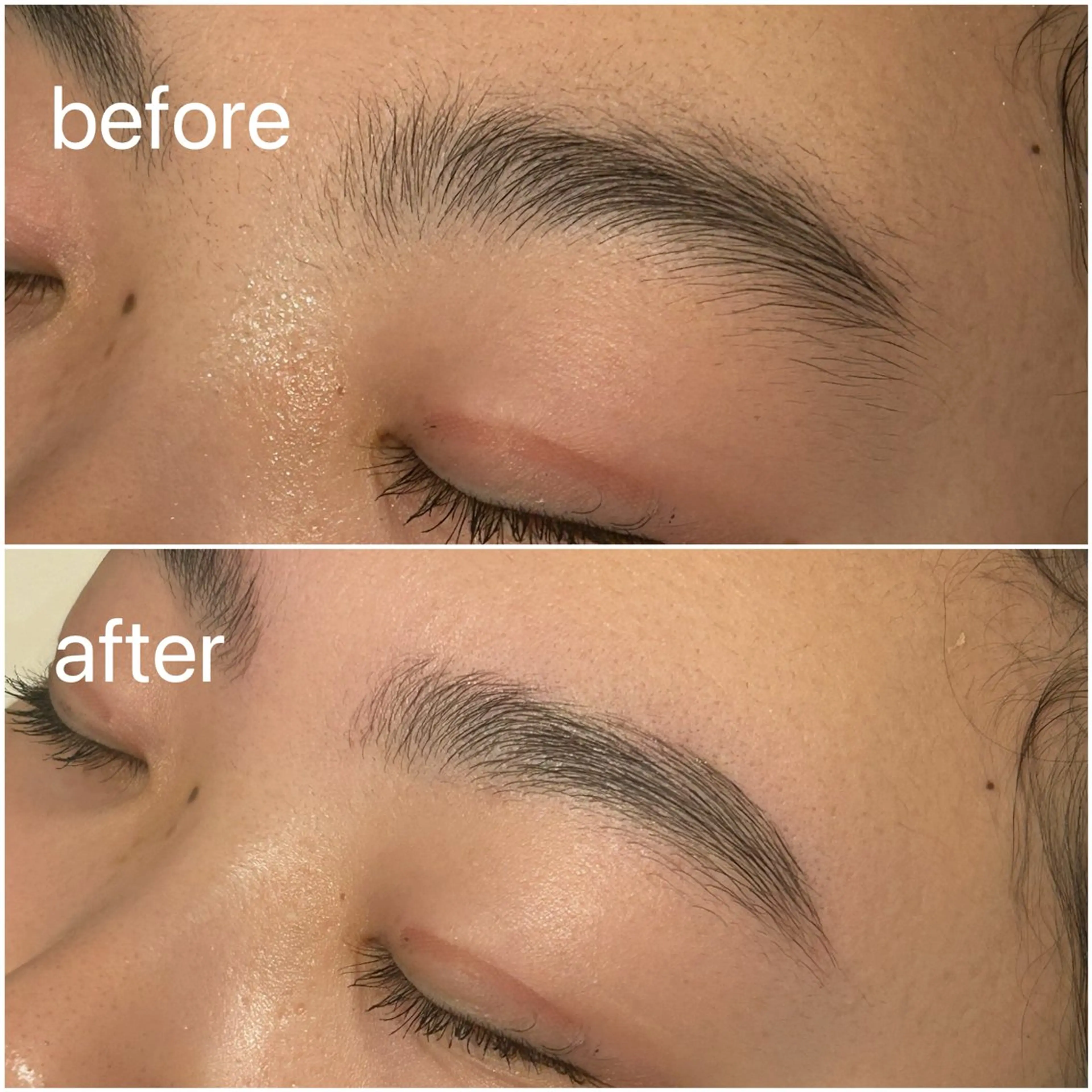 アイブロウ ハリウッドブロウリフト Calm茅ヶ崎 Yoshidaのマツエク・マツパデザイン