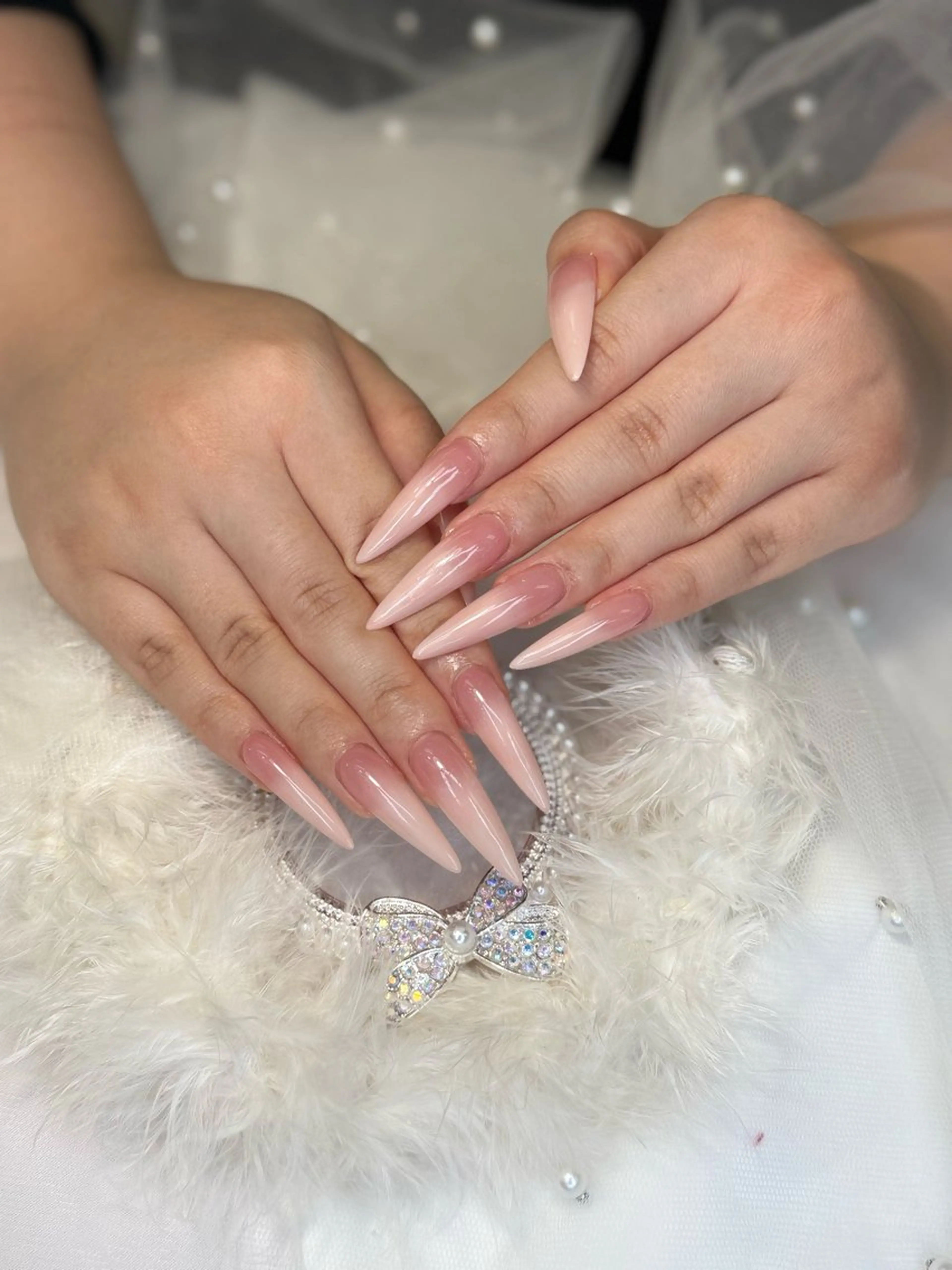 ロング ハンドネイル ハンドケア Hana Bibi Nailのネイルデザイン