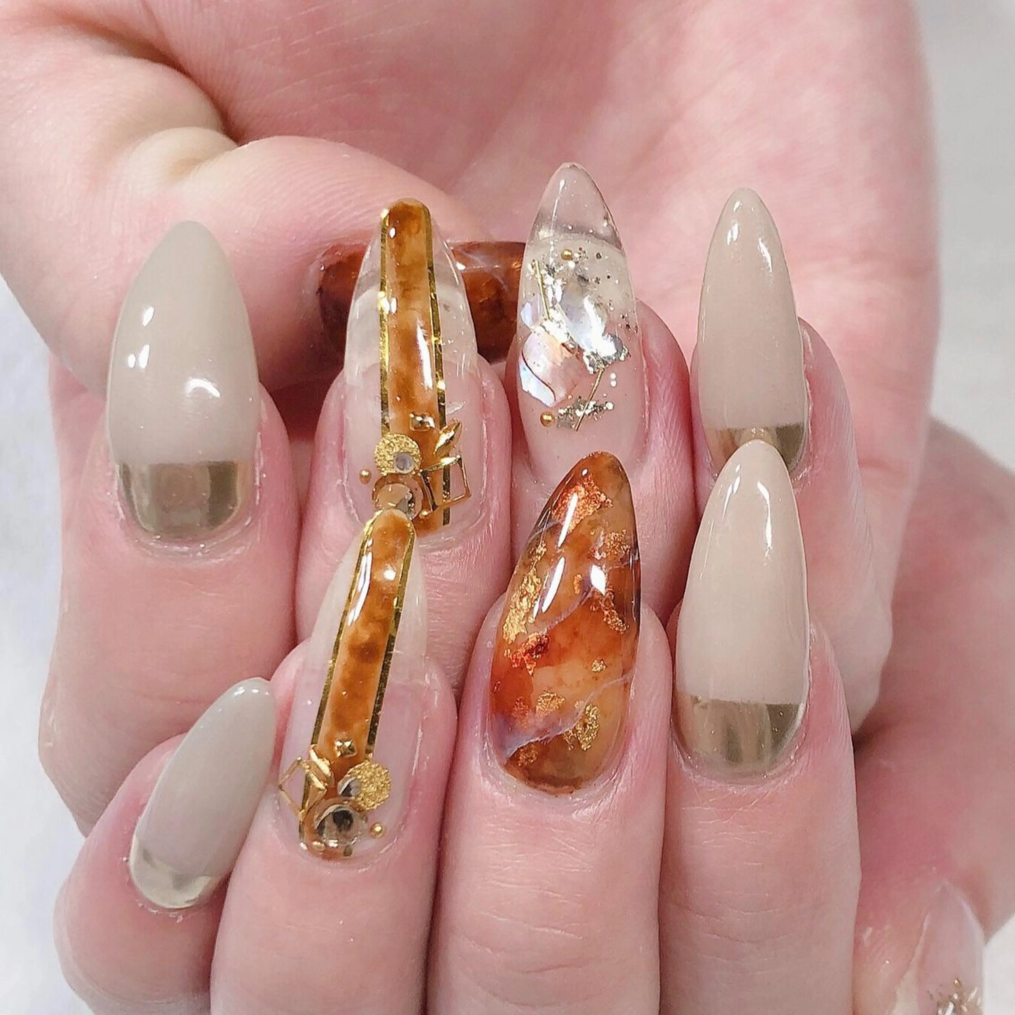 ネイル ジェルネイル 東 千夏のネイルデザイン