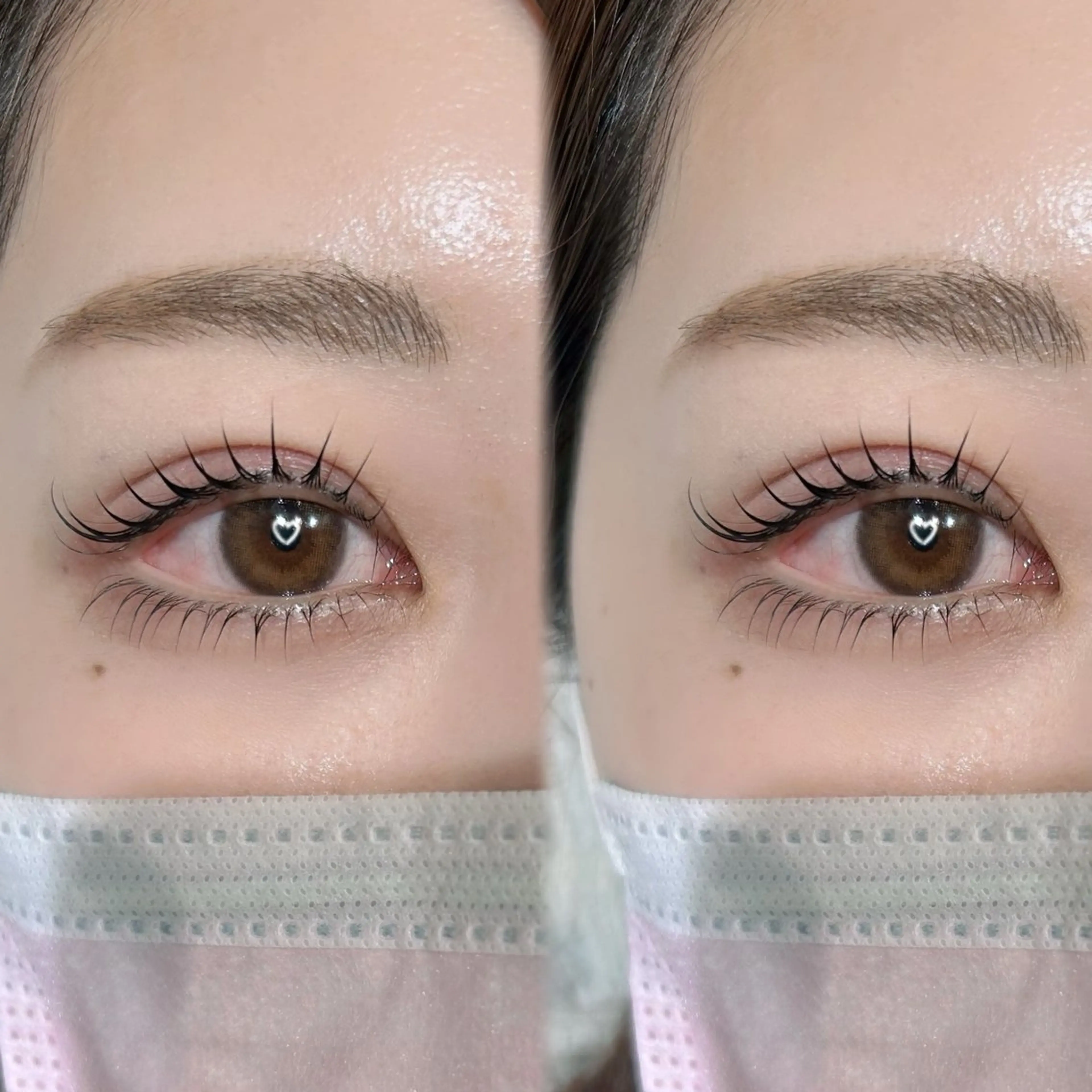 【中顔面短縮効果】上下ラッシュリフト✩⡱美容コーティング仕上げの写真