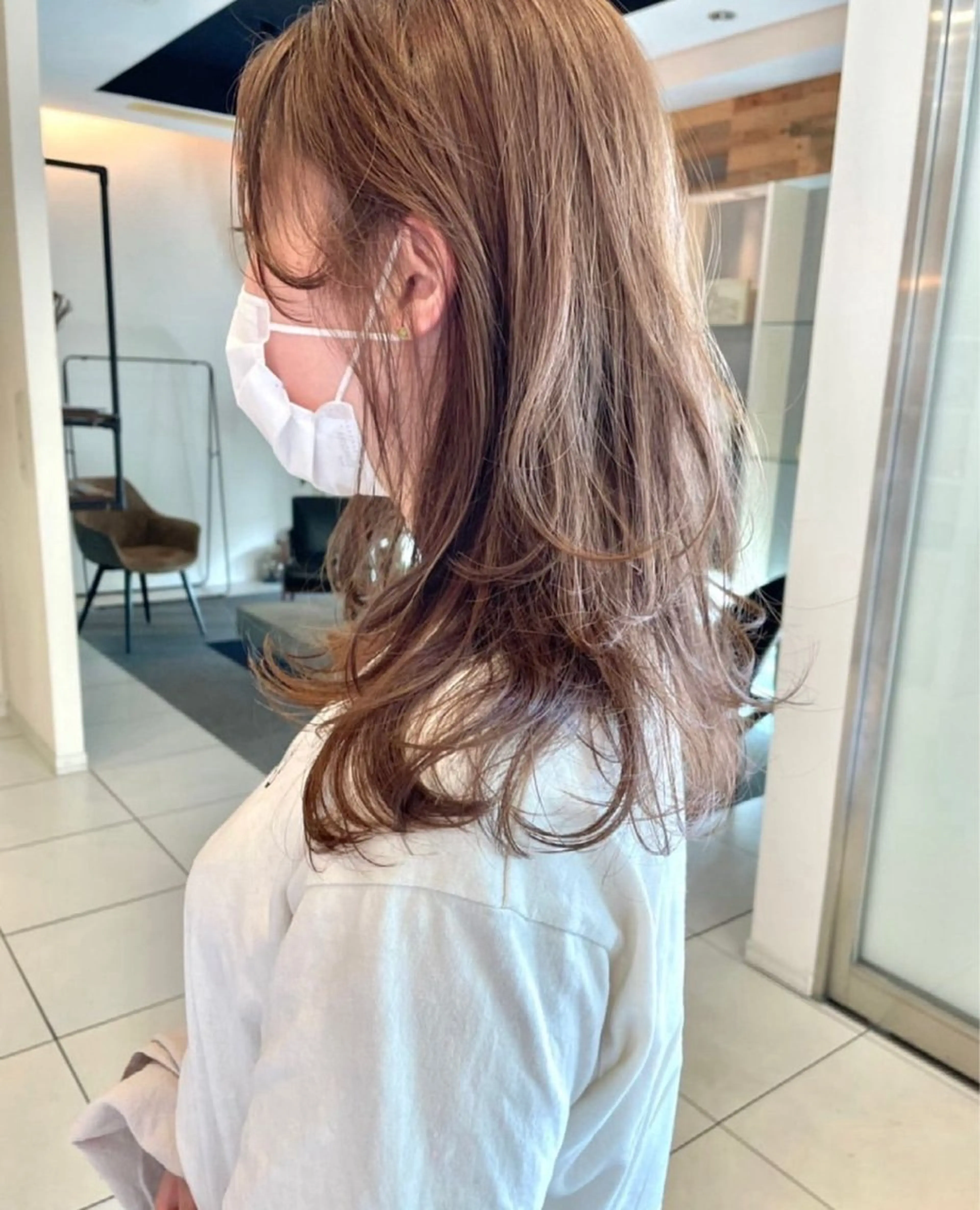 ロング ヘアカラー ハイトーン/ 髪質改善/ヒロタリカのヘアスタイル