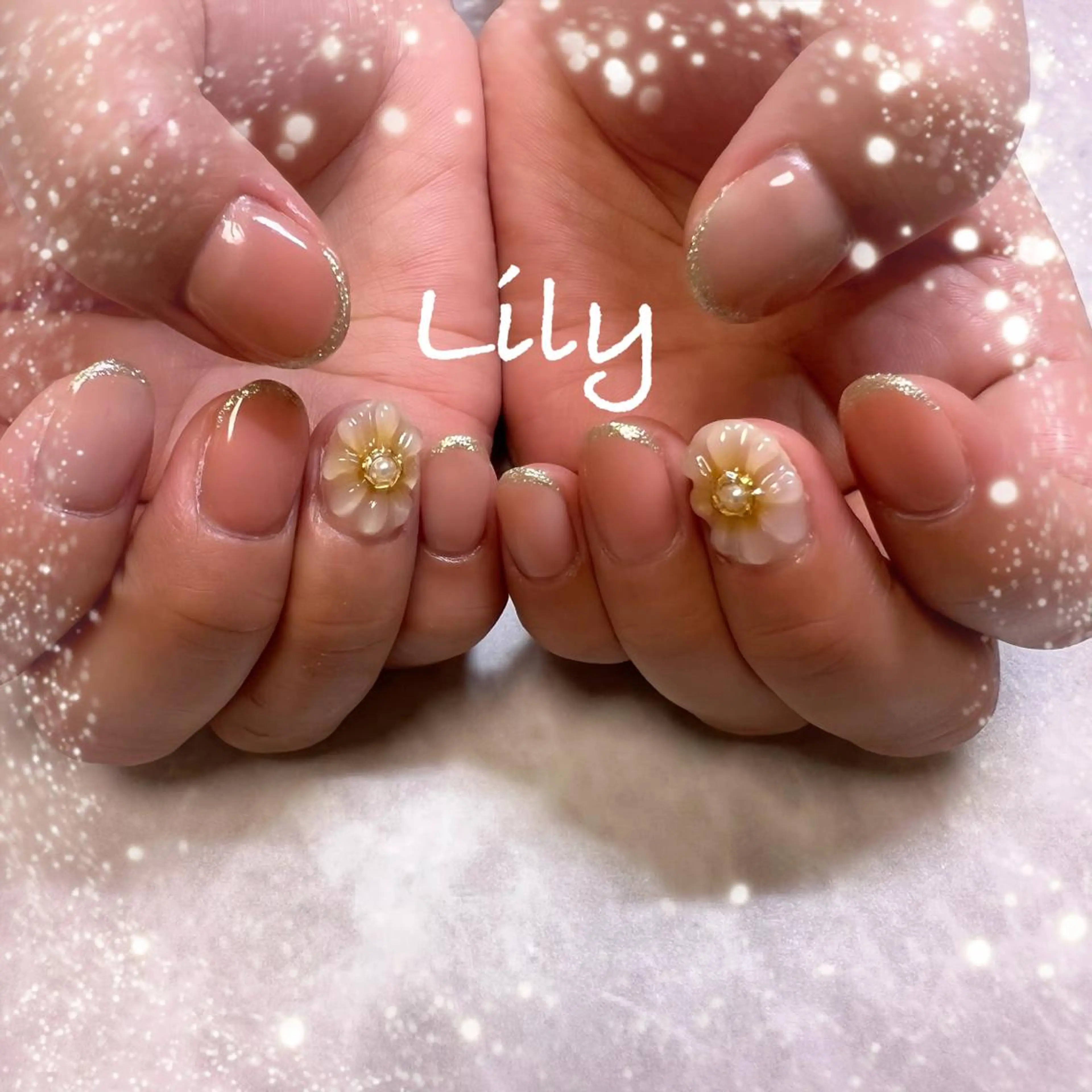 ネイル ハンドネイル Lily*nail 🌻Mii🌻のネイルデザイン