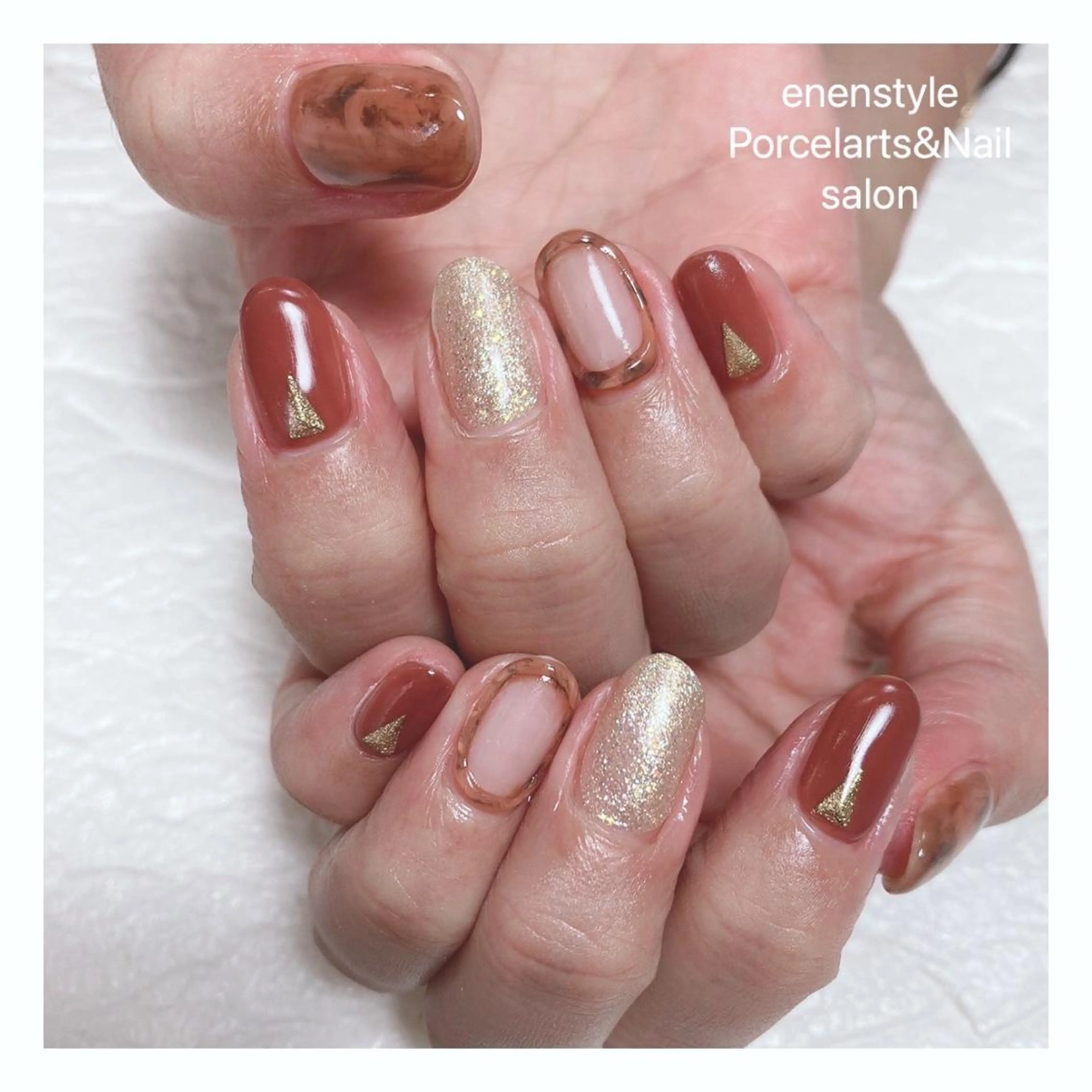 ミディアム ネイル 👑enen style👑のネイルデザイン