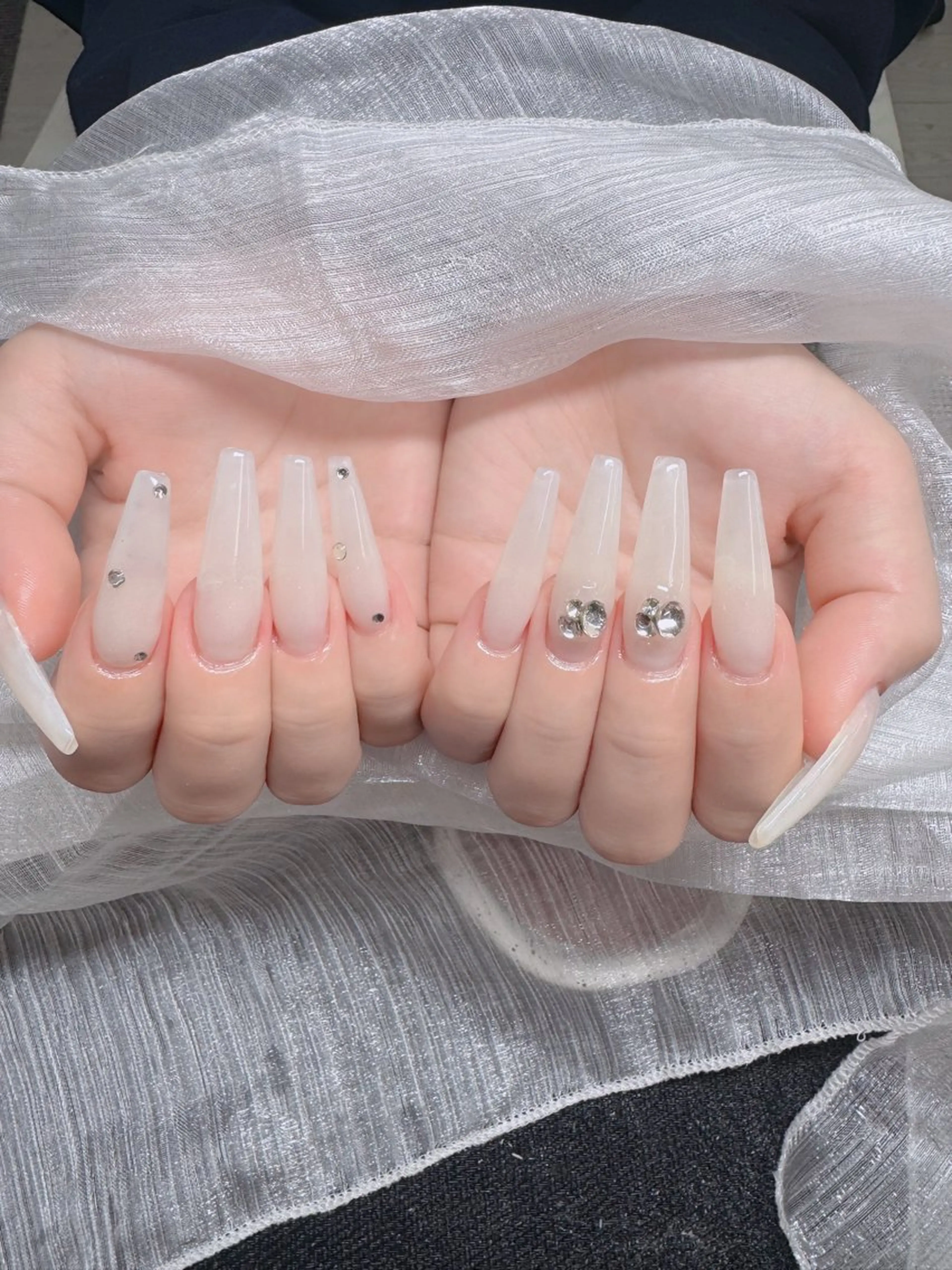 ネイル フレンチネイル ジェルネイル ハロウィン キラキラネイル 韓国ネイル H.baby Nail Salonのネイルデザイン