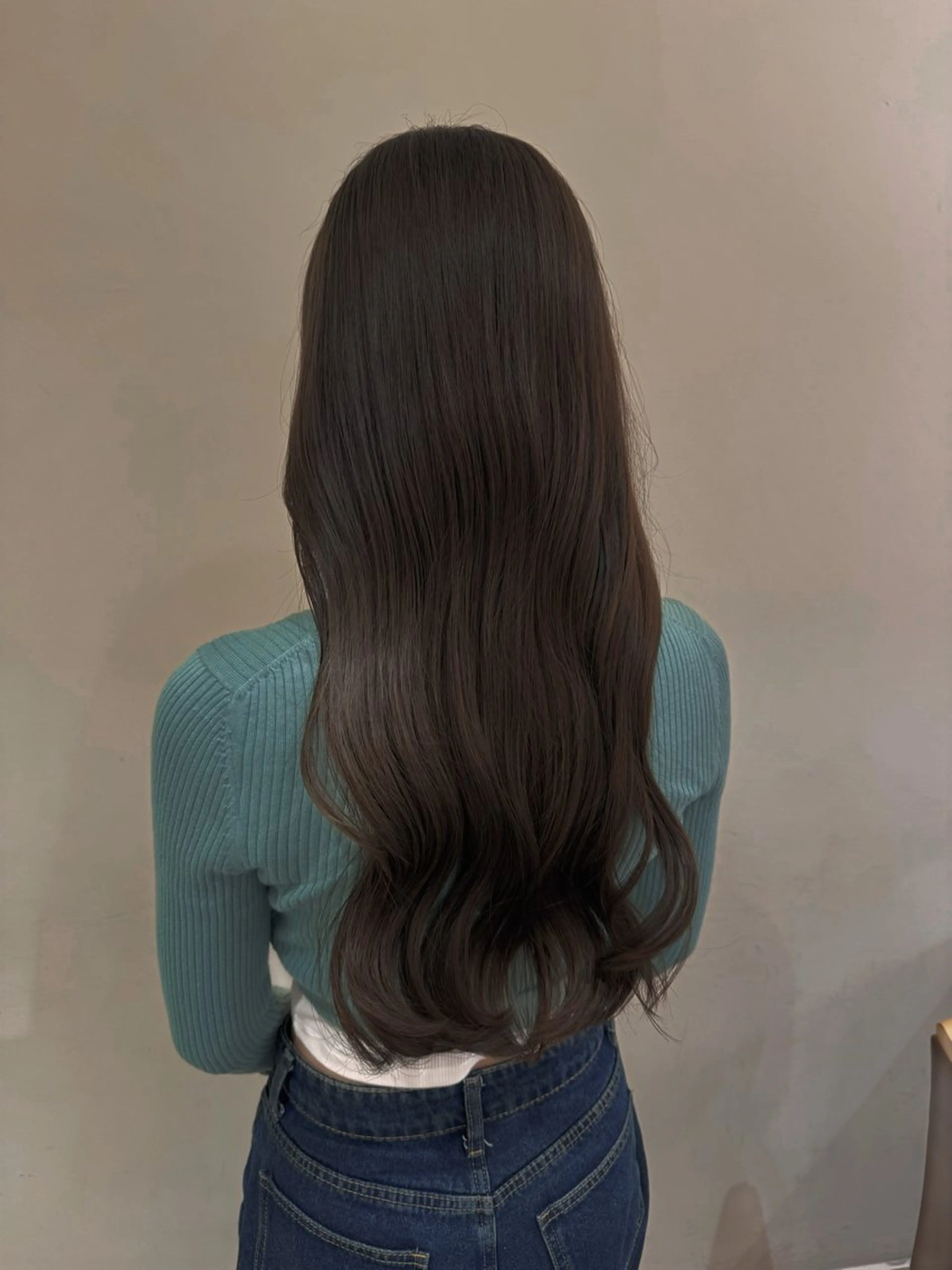 ロング 🫧オリーブ/赤み消 し/暗髪🫧野本麗奈のヘアスタイル