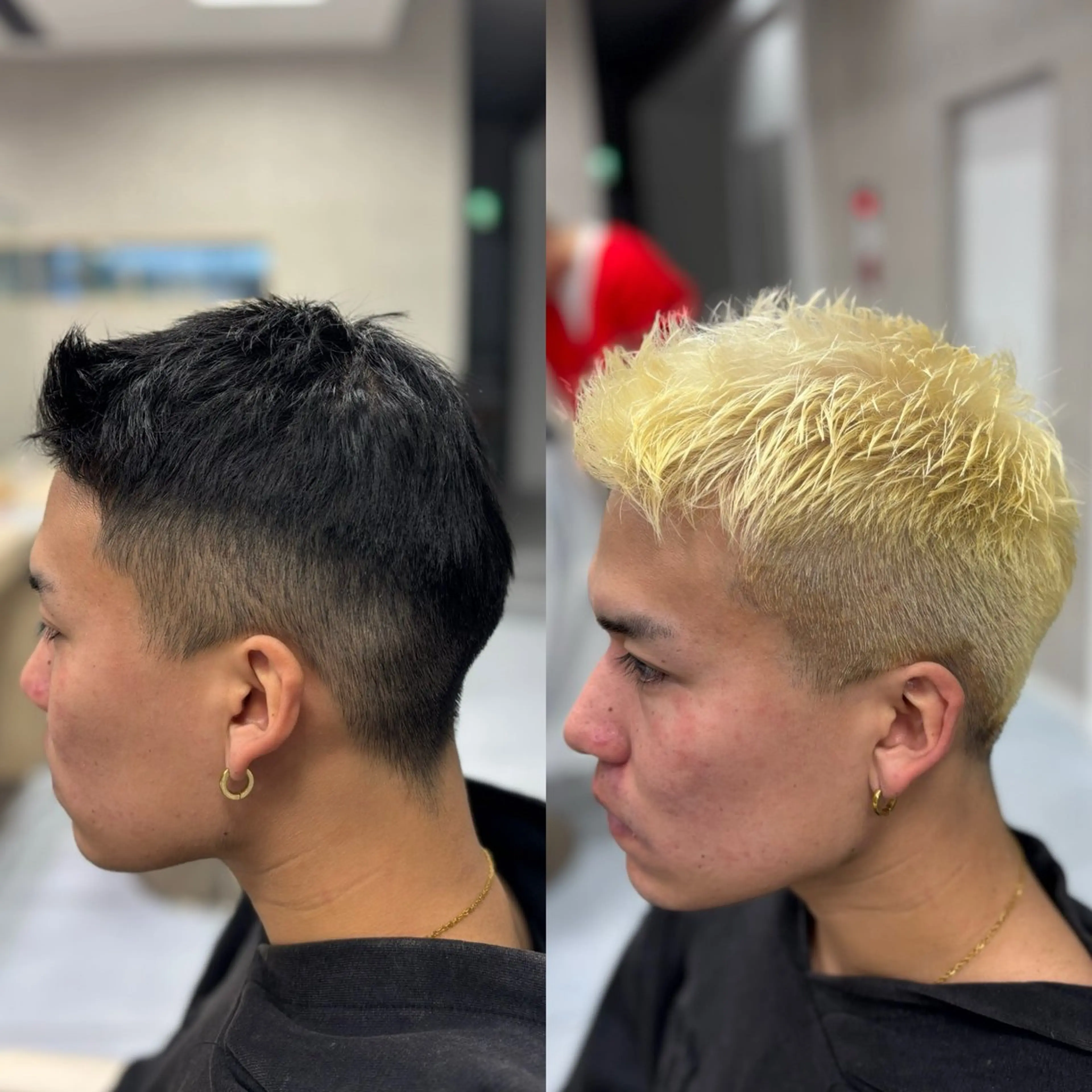 ショート カラー メンズ ヘアカラー メンズ特化韓国風 パーマスタイル/りんのヘアスタイル