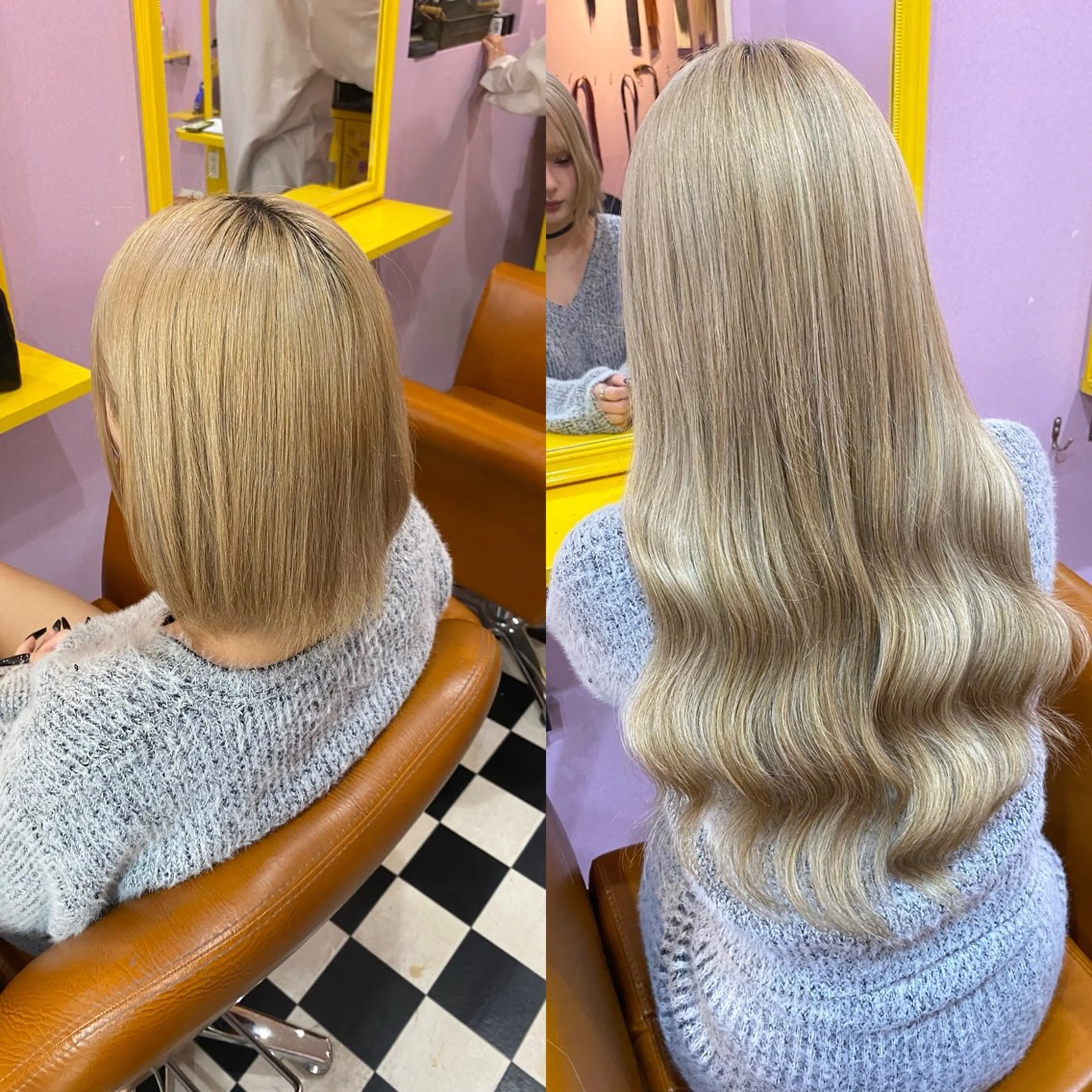 ミディアム チビ編み込みエクステ どぅ〜す/YUIのヘアスタイル