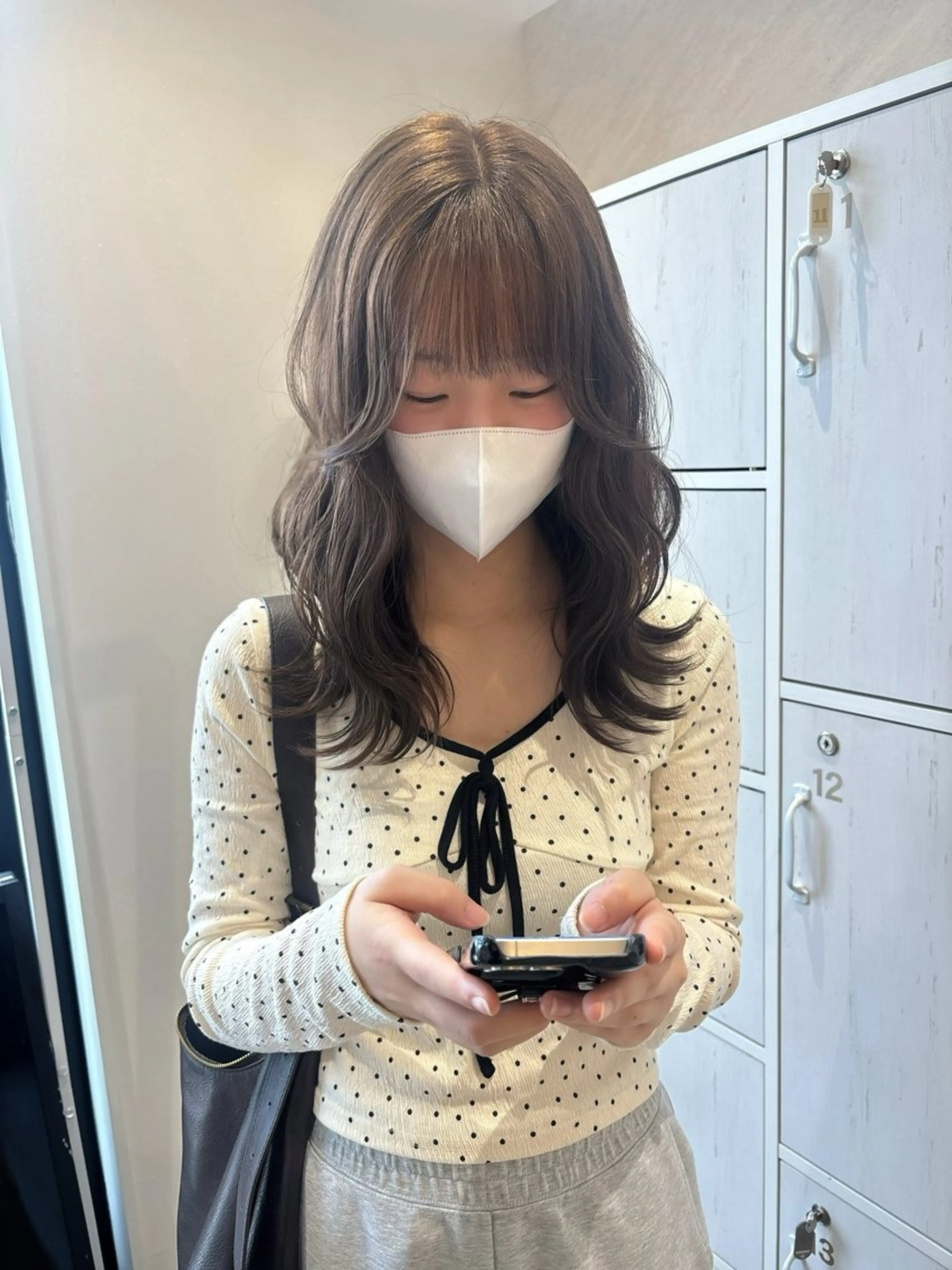 カラー ショコラグレージュ グレージュ 大橋 彩香のヘアスタイル