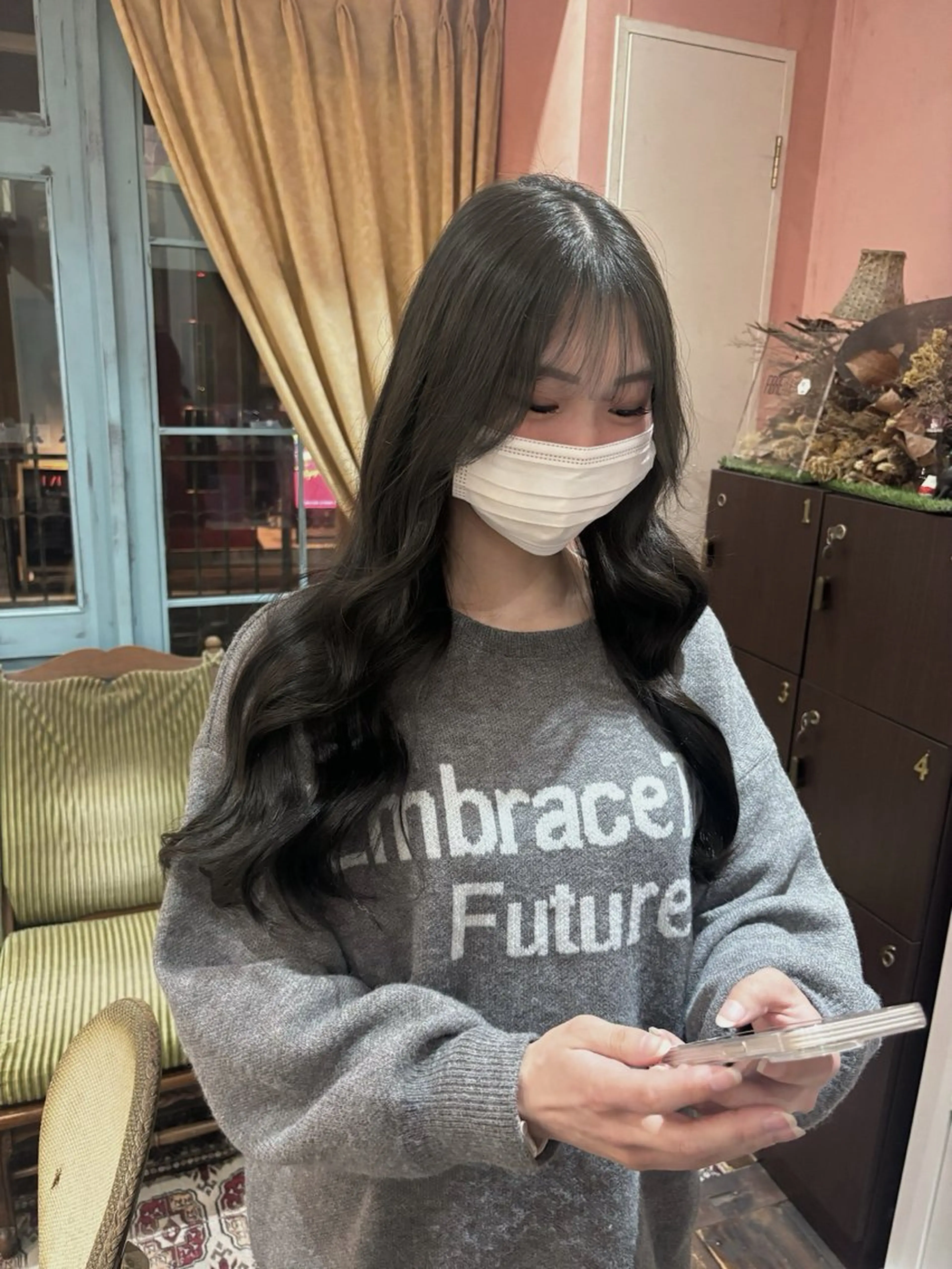 ロング カラー ふうか 心斎橋美容室のヘアスタイル