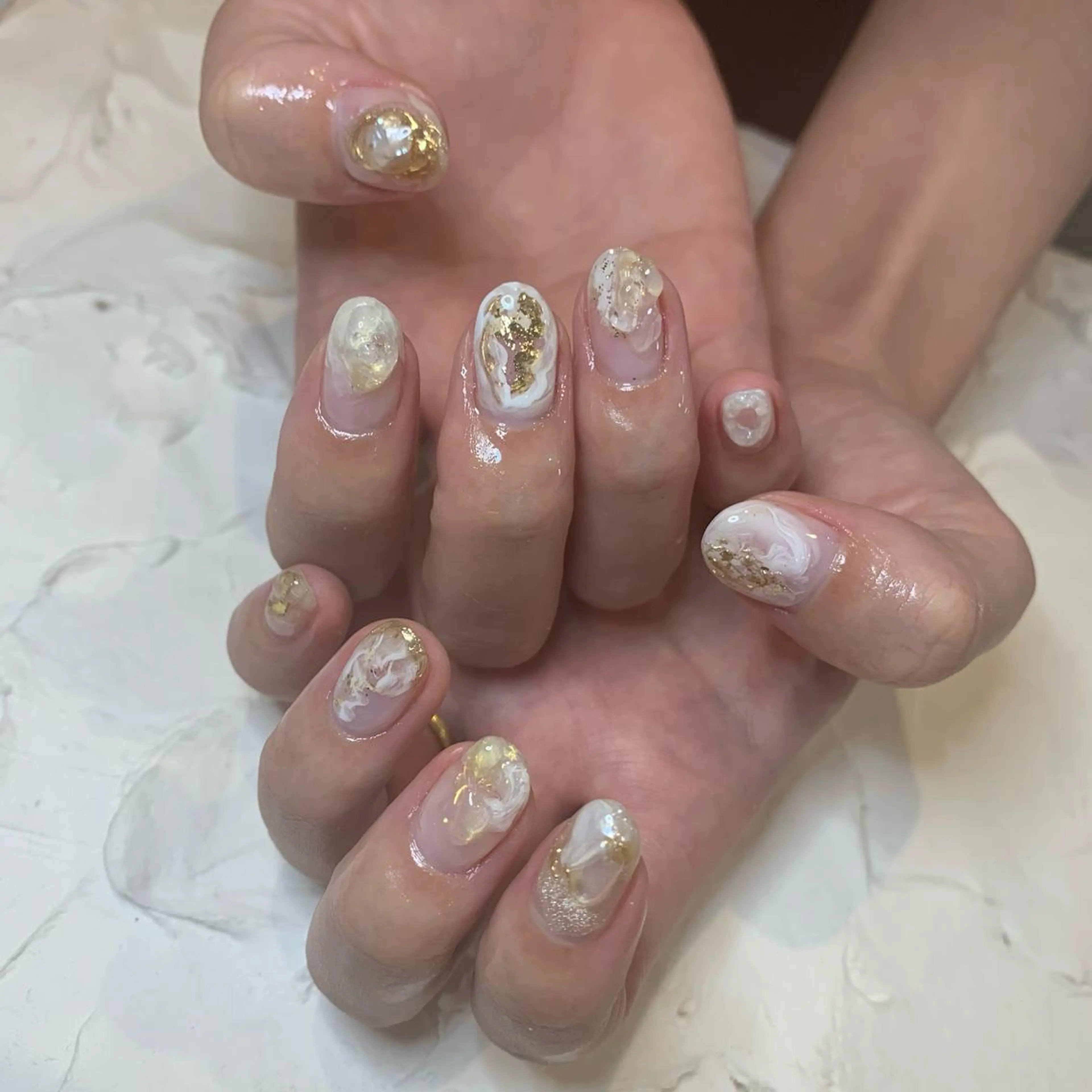 ネイル ニュアンスネイル ハンドネイル Natsuko 🪼のネイルデザイン