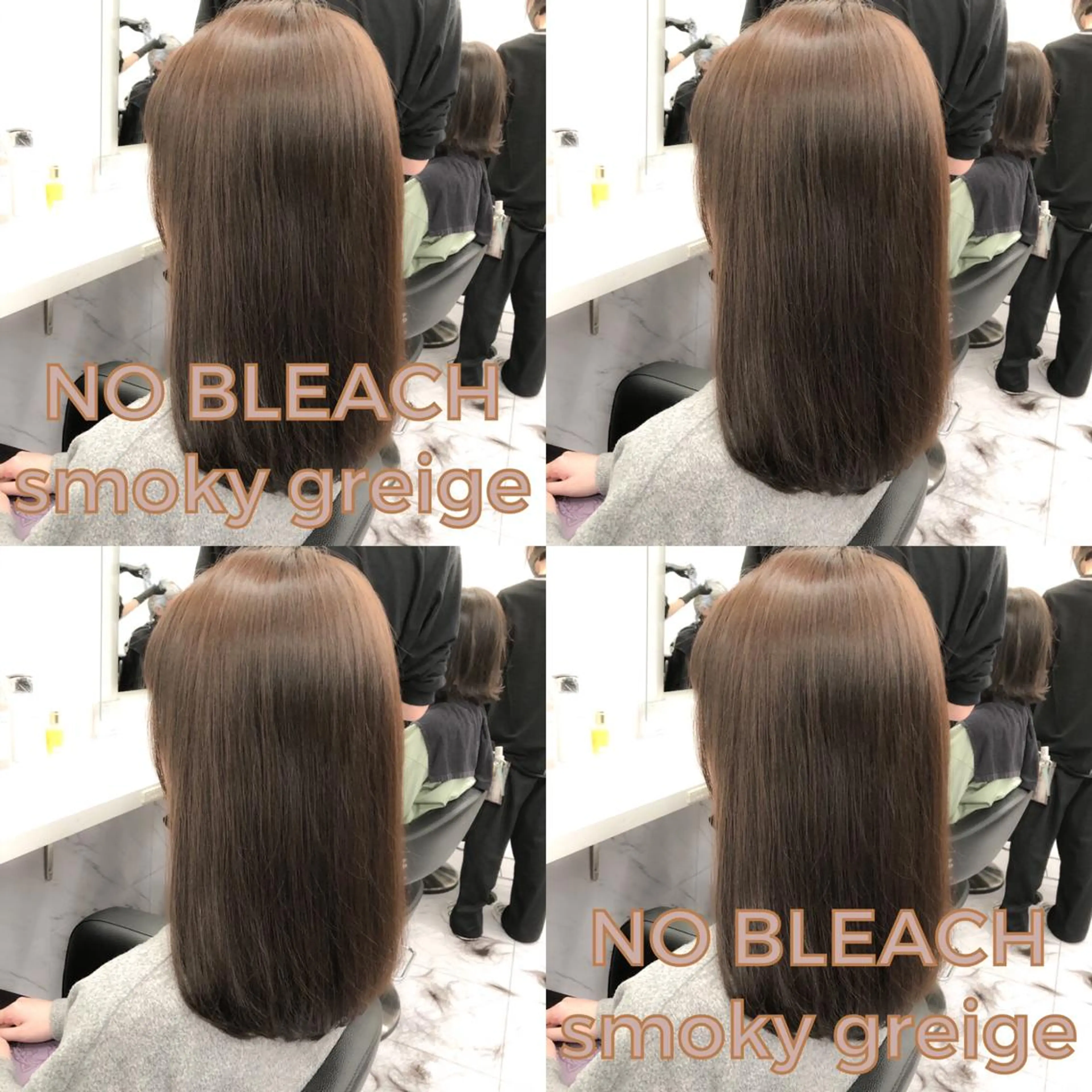 セミロング カット ヘアカラー ハイトーン×レイヤー カットTAKUMIのヘアスタイル