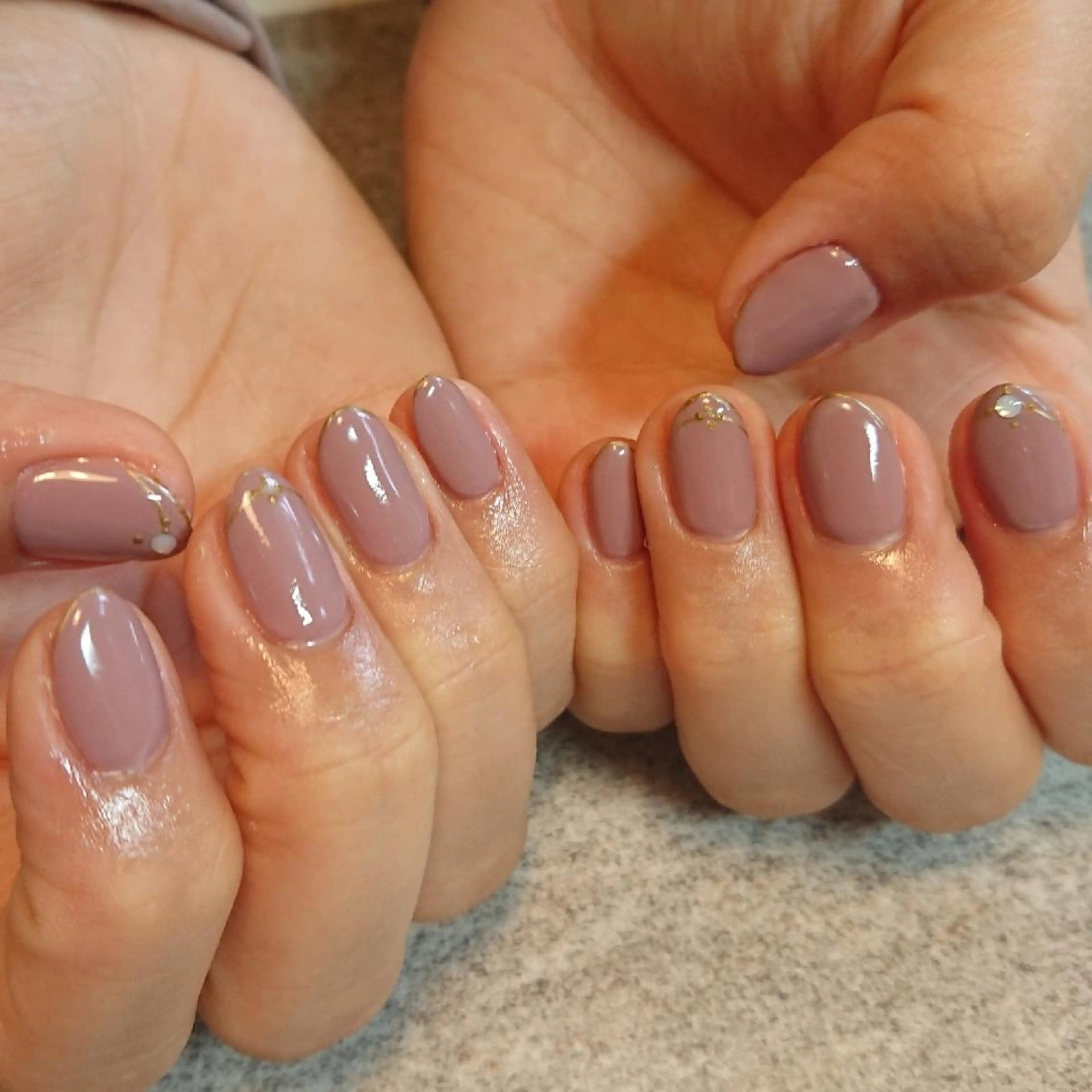 ネイル シンプルネイル ジェヌインネイル 河内のネイルデザイン