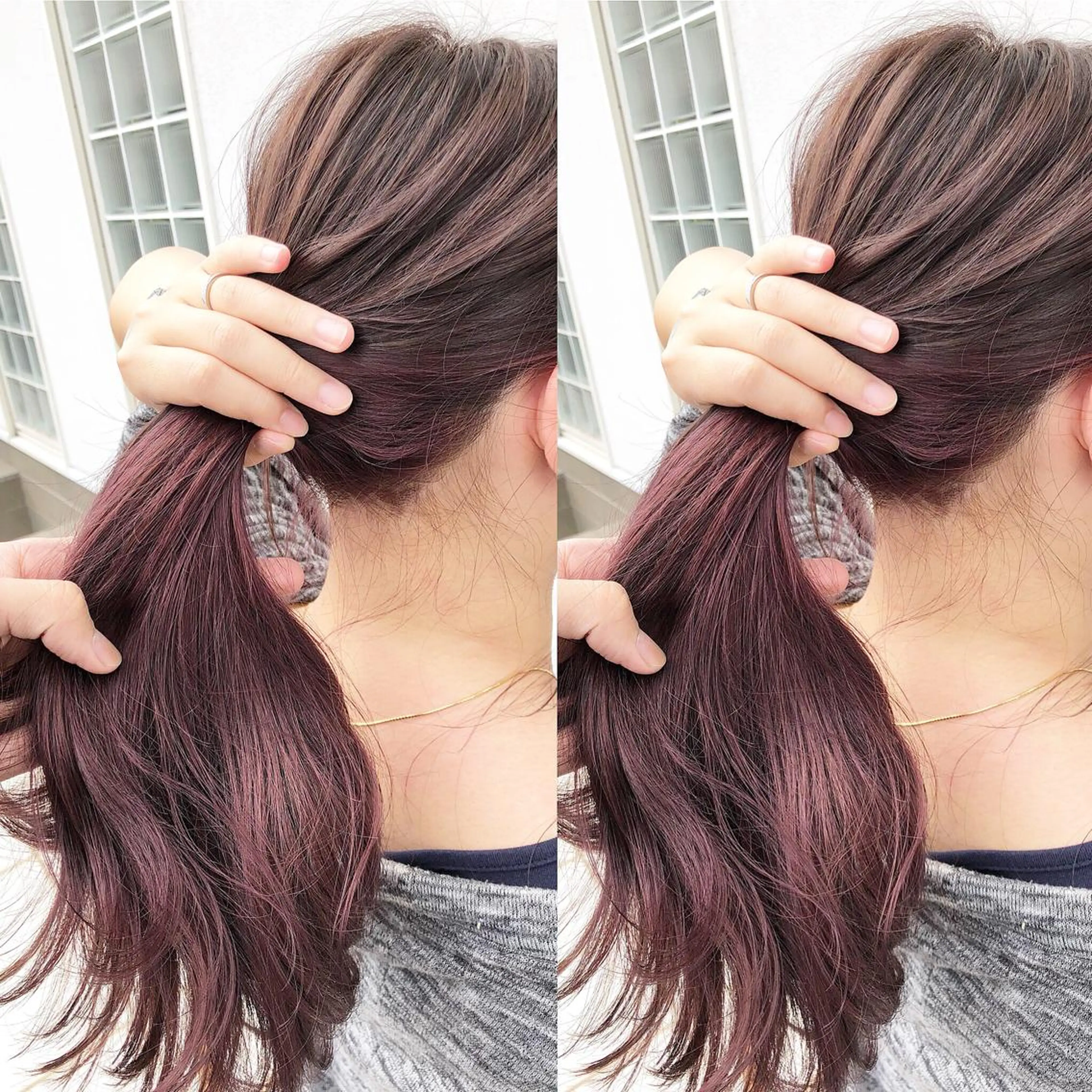 セミロング カット ヘアカラー トリートメント 具志 正太のヘアスタイル