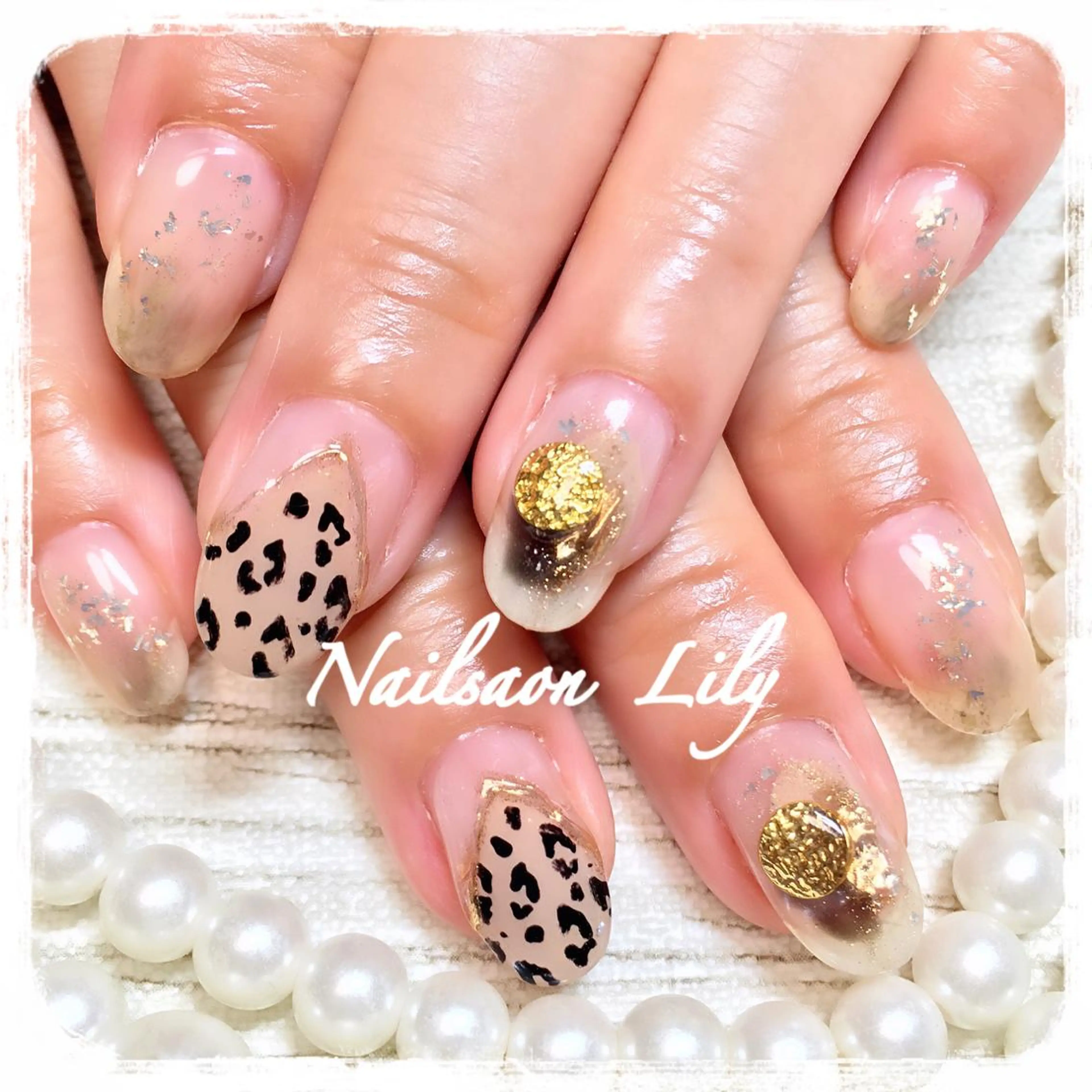 ネイル アニマル柄 Lily*nail 🌻Mii🌻のネイルデザイン