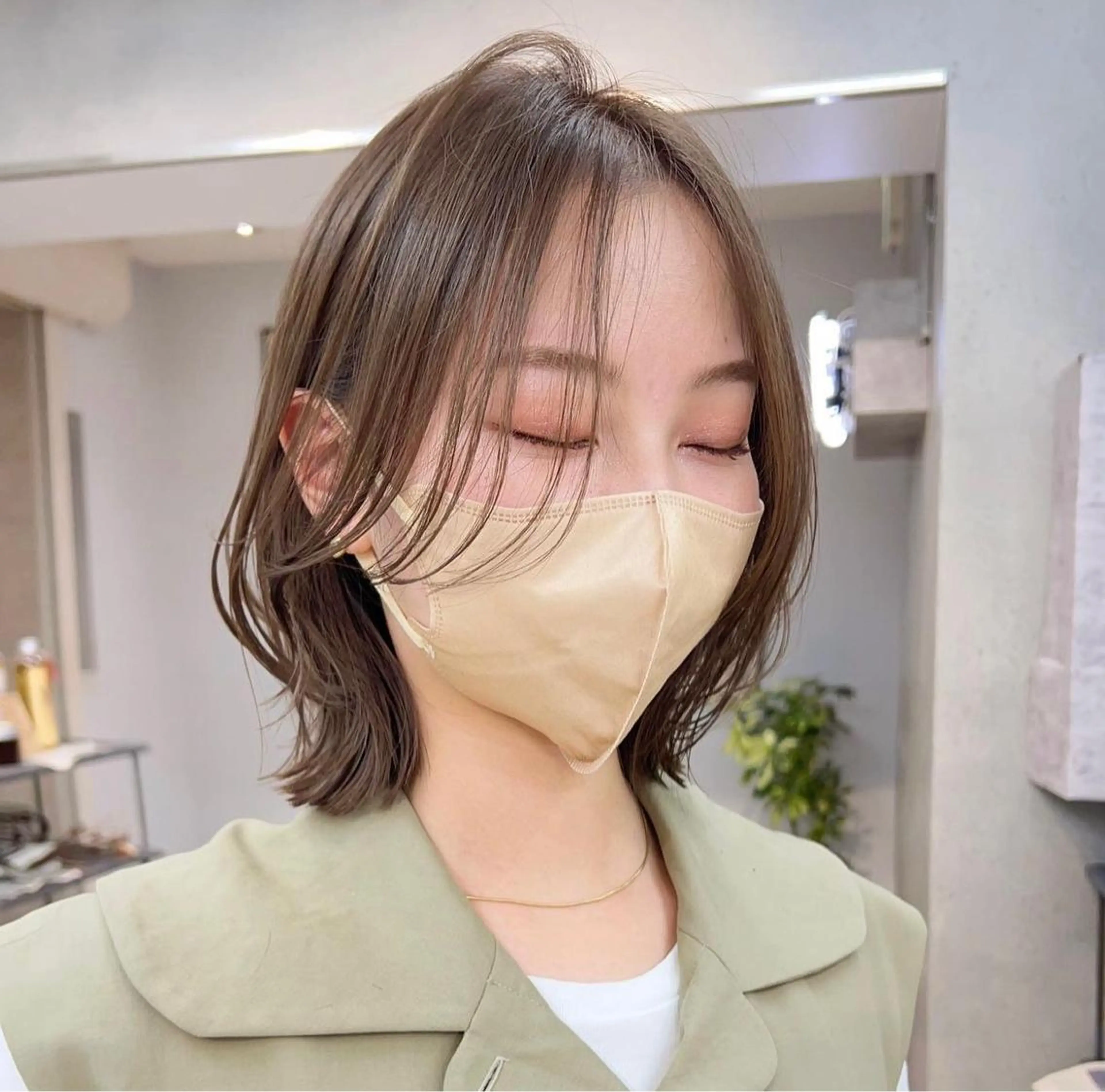 ショート カラー ナチュラル×色気パ ーマ 渋谷/マナミのヘアスタイル