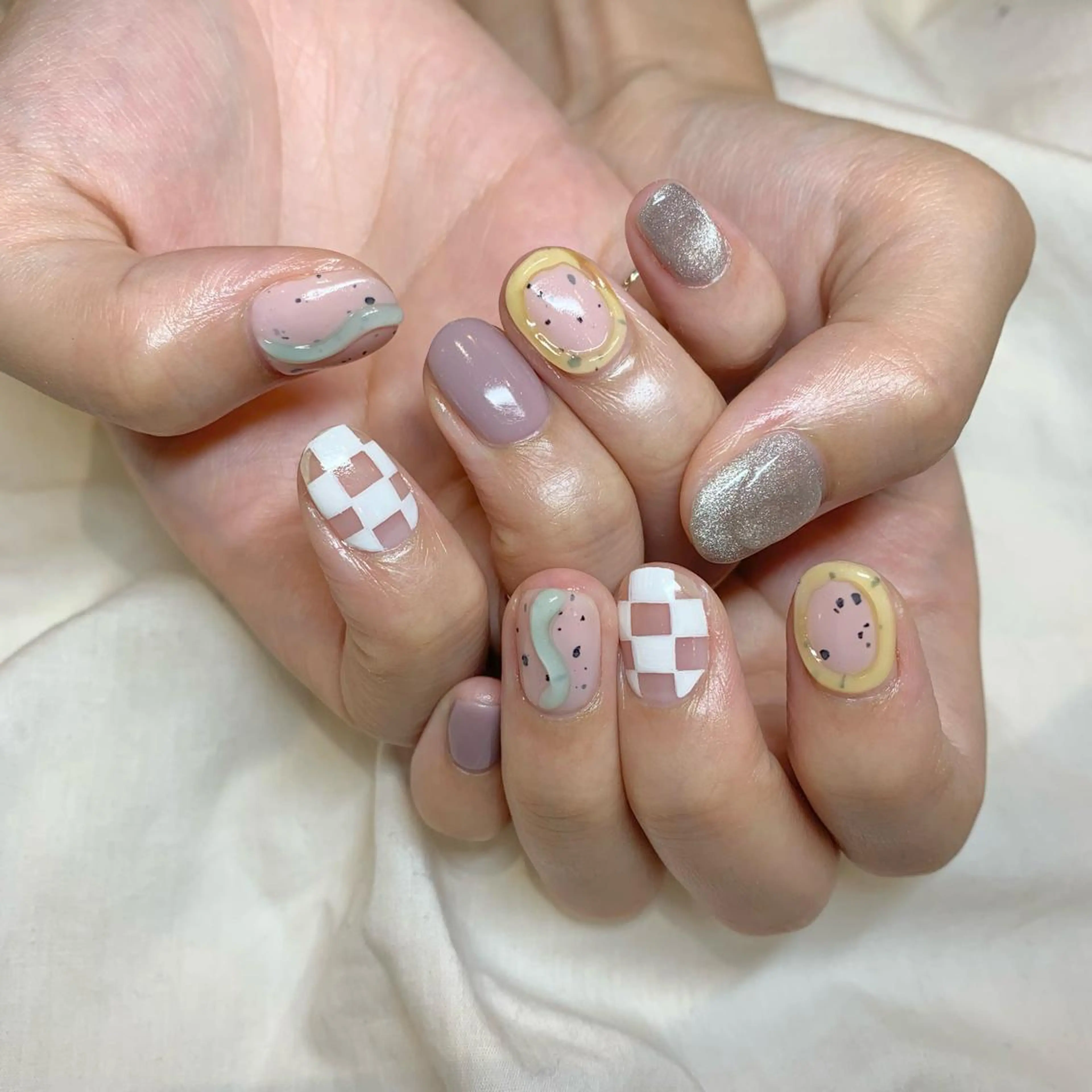 ネイル ハンドネイル 藤原 胡桃のネイルデザイン