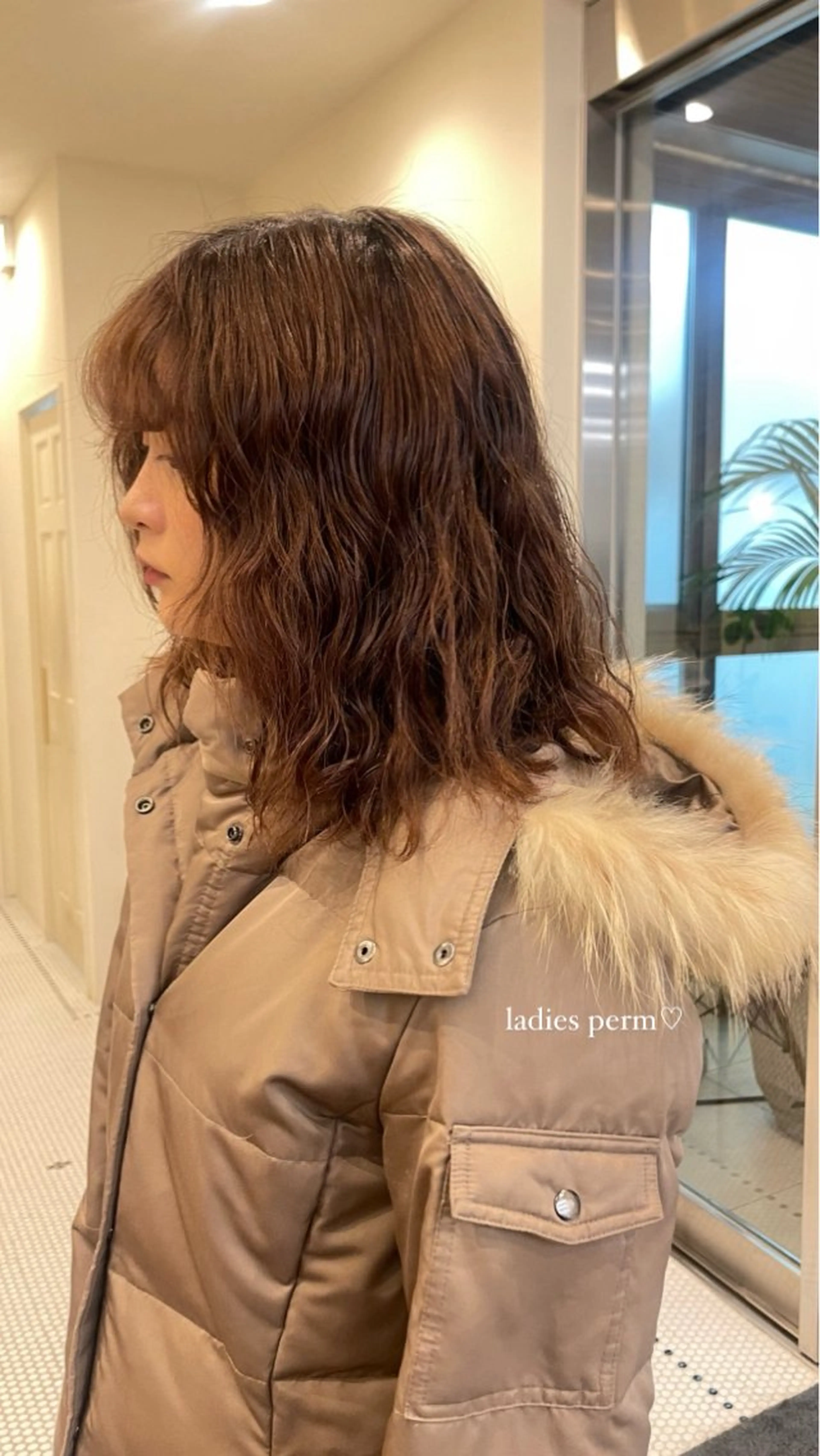 ミディアム パーマ レイヤーカット🫧 🎀Tomoka🎀のヘアスタイル