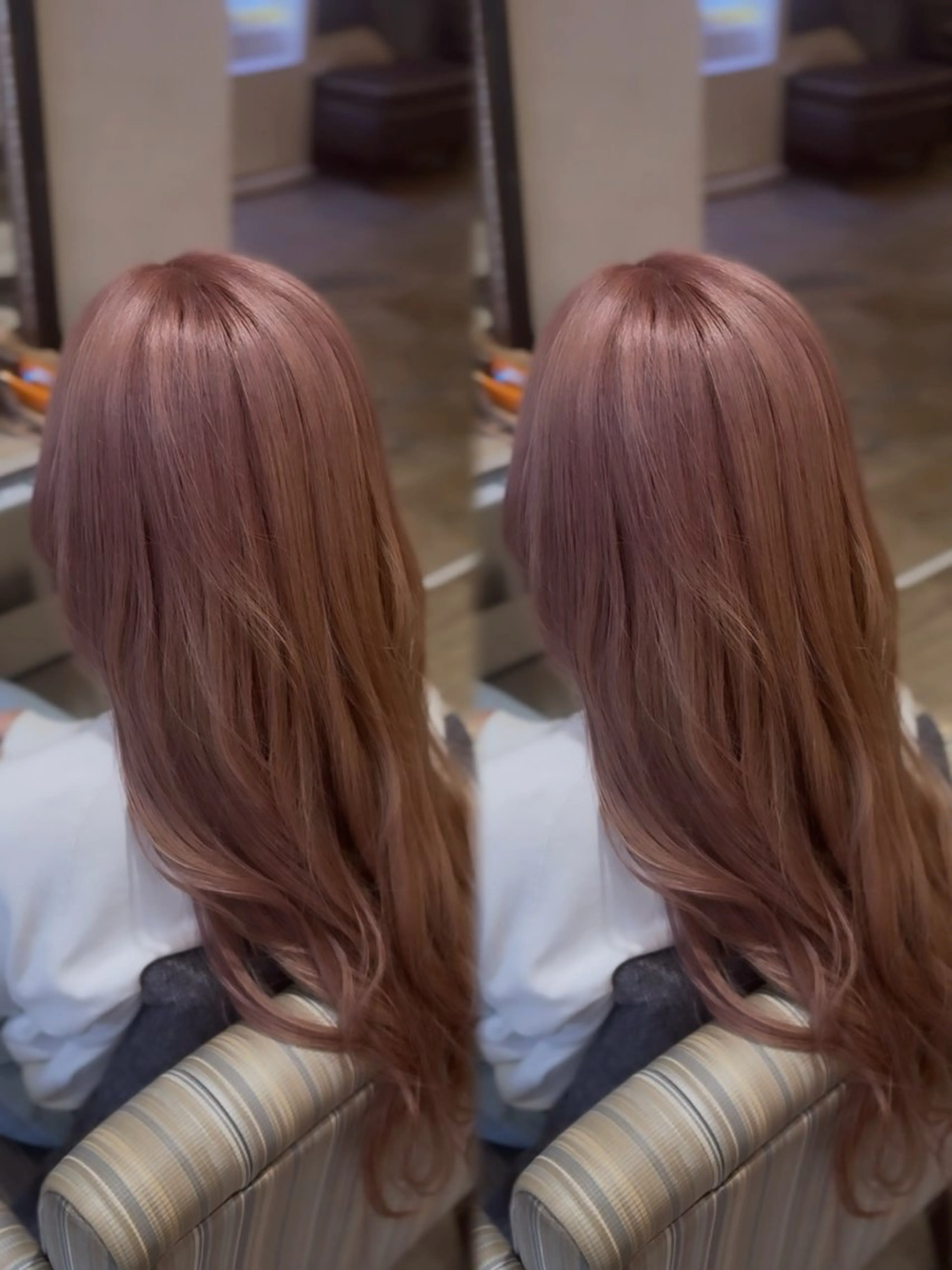 ロング ヘアカラー 杉本 奈々美のヘアスタイル