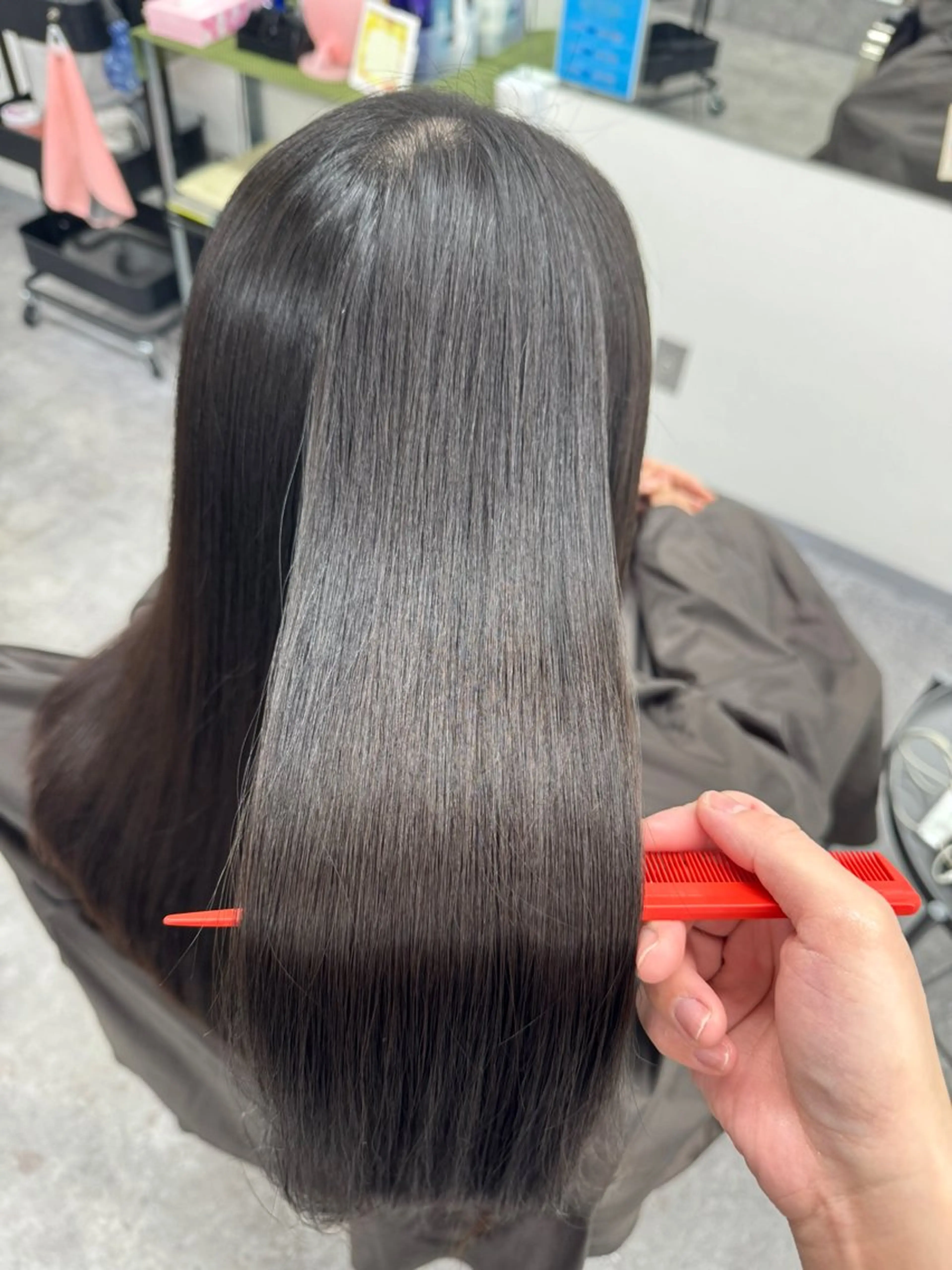 ロング 髪質改善 トリートメント 酸熱トリートメント 髪質改善メニュー 長井 美佐子のヘアスタイル