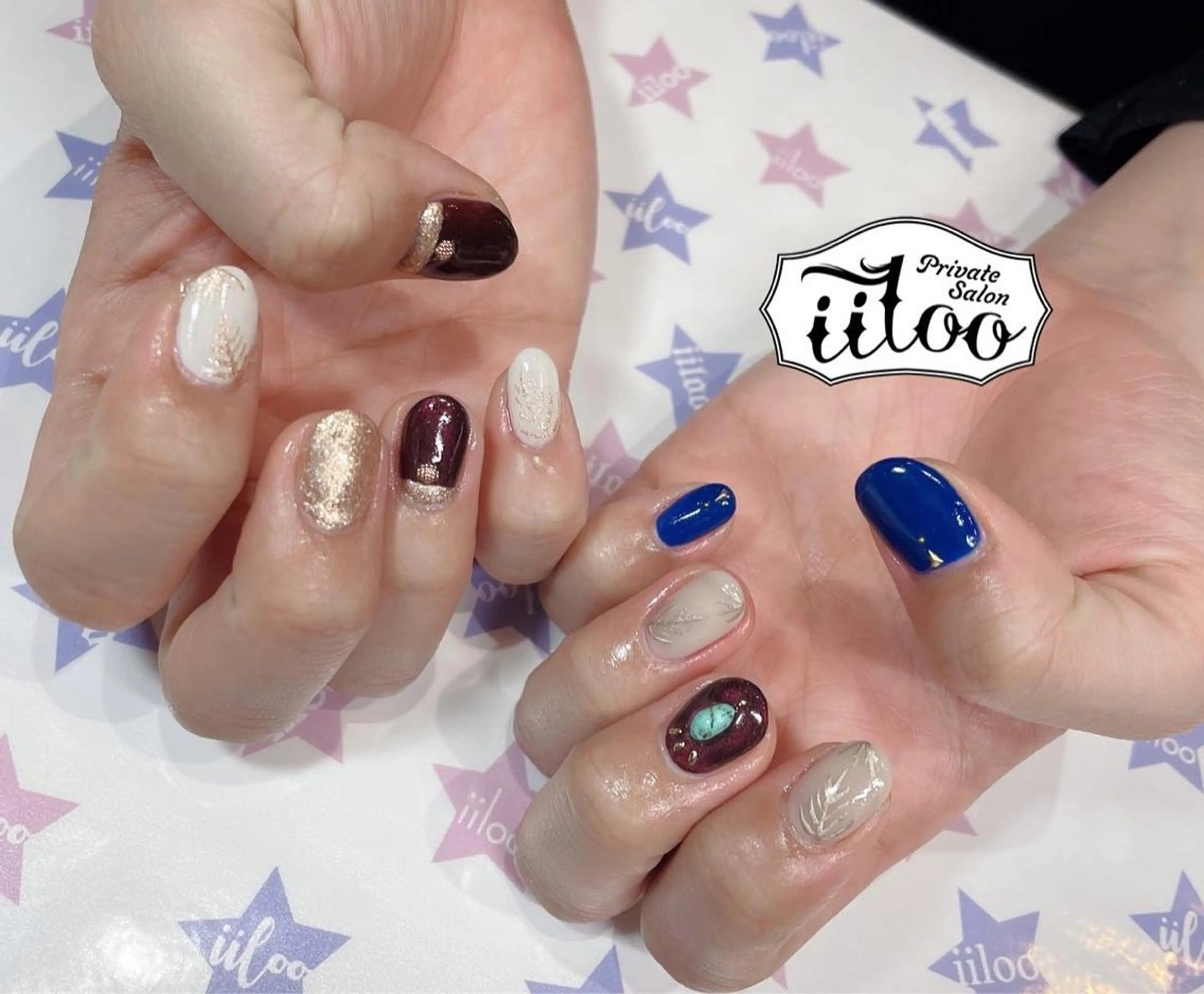 ネイル iiloo aromaworksのネイルデザイン