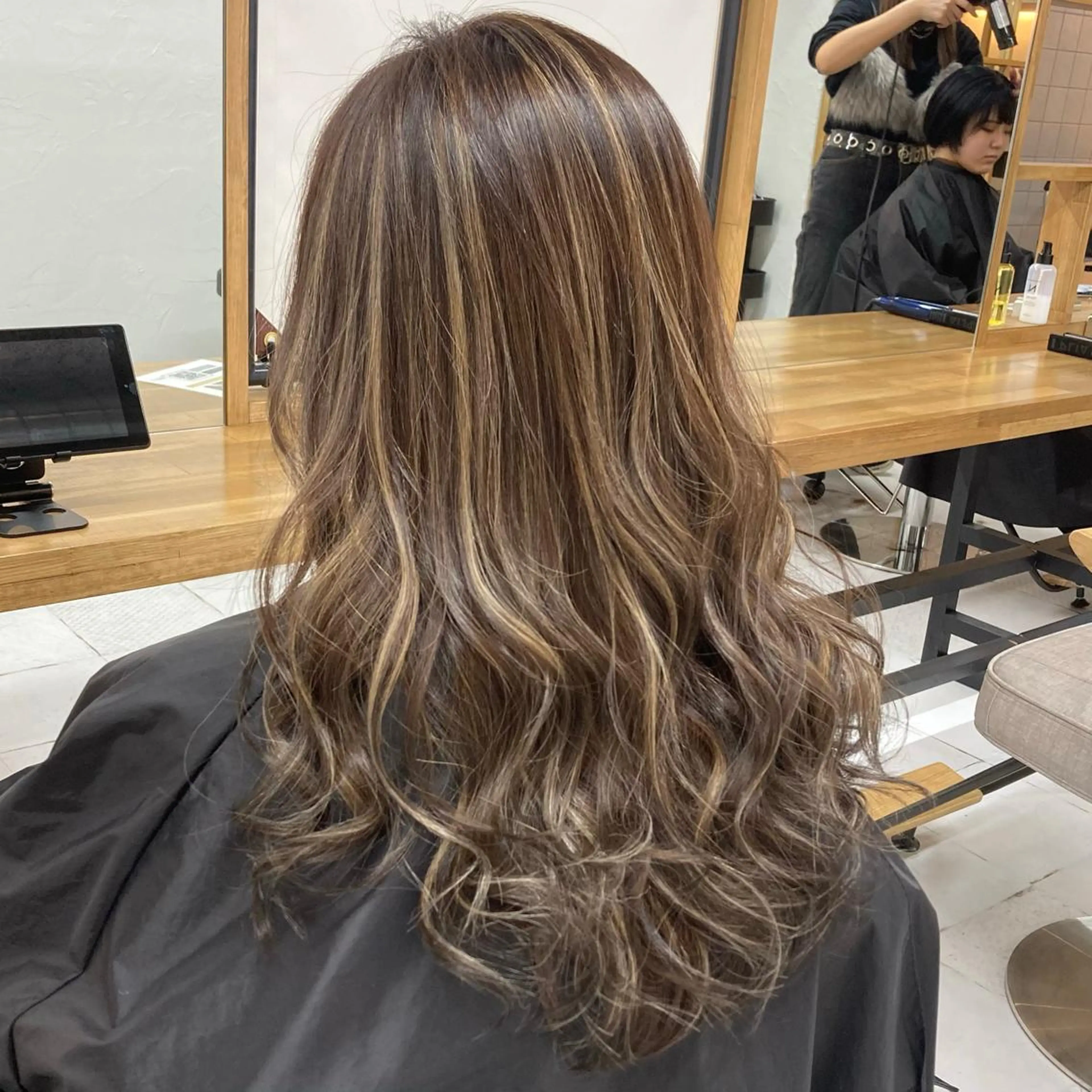 ロング カラー ヘアカラー 韓国レイヤーカット★ 小林大樹のヘアスタイル