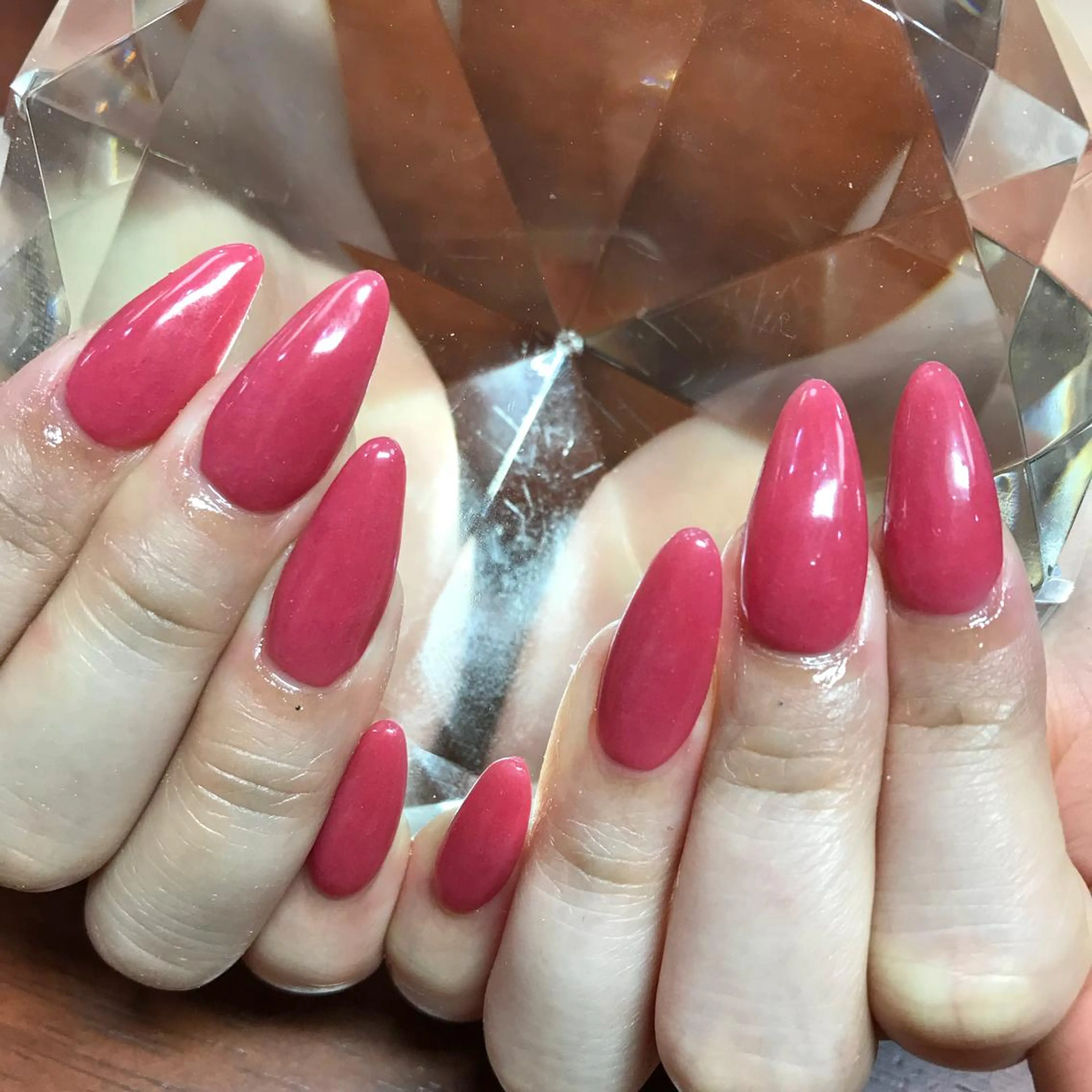 セミロング ネイル ワンカラーネイル ハンドネイル 《LB》ラブリエ Nail&eyeのマツエク・マツパデザイン