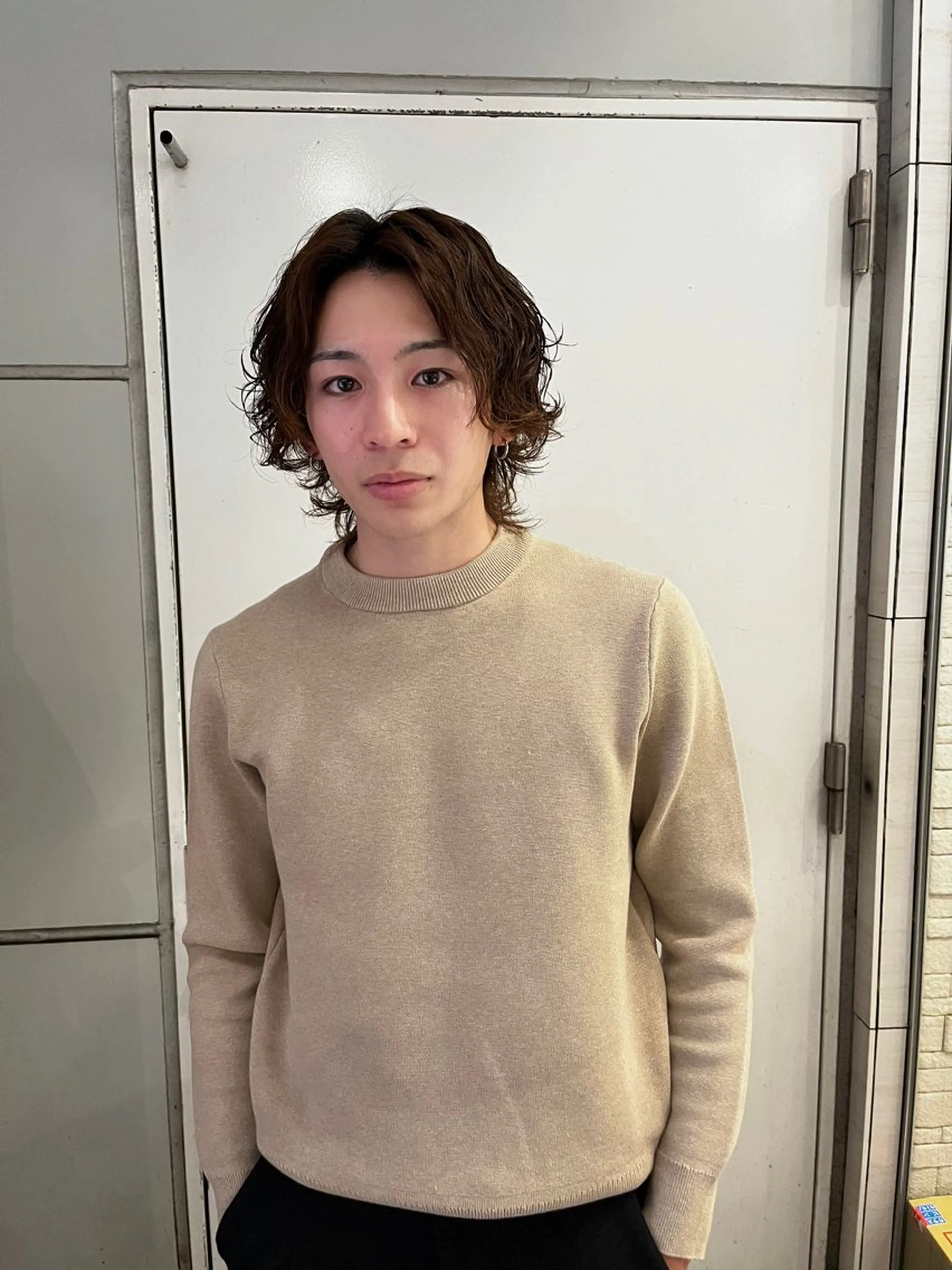 ショート パーマ メンズ ボブレイヤー メンズ韓国風 メンズパーマ 波巻きパーマ ボブ 天神大名抜け感パーマ ラフパーマのその他イメージ