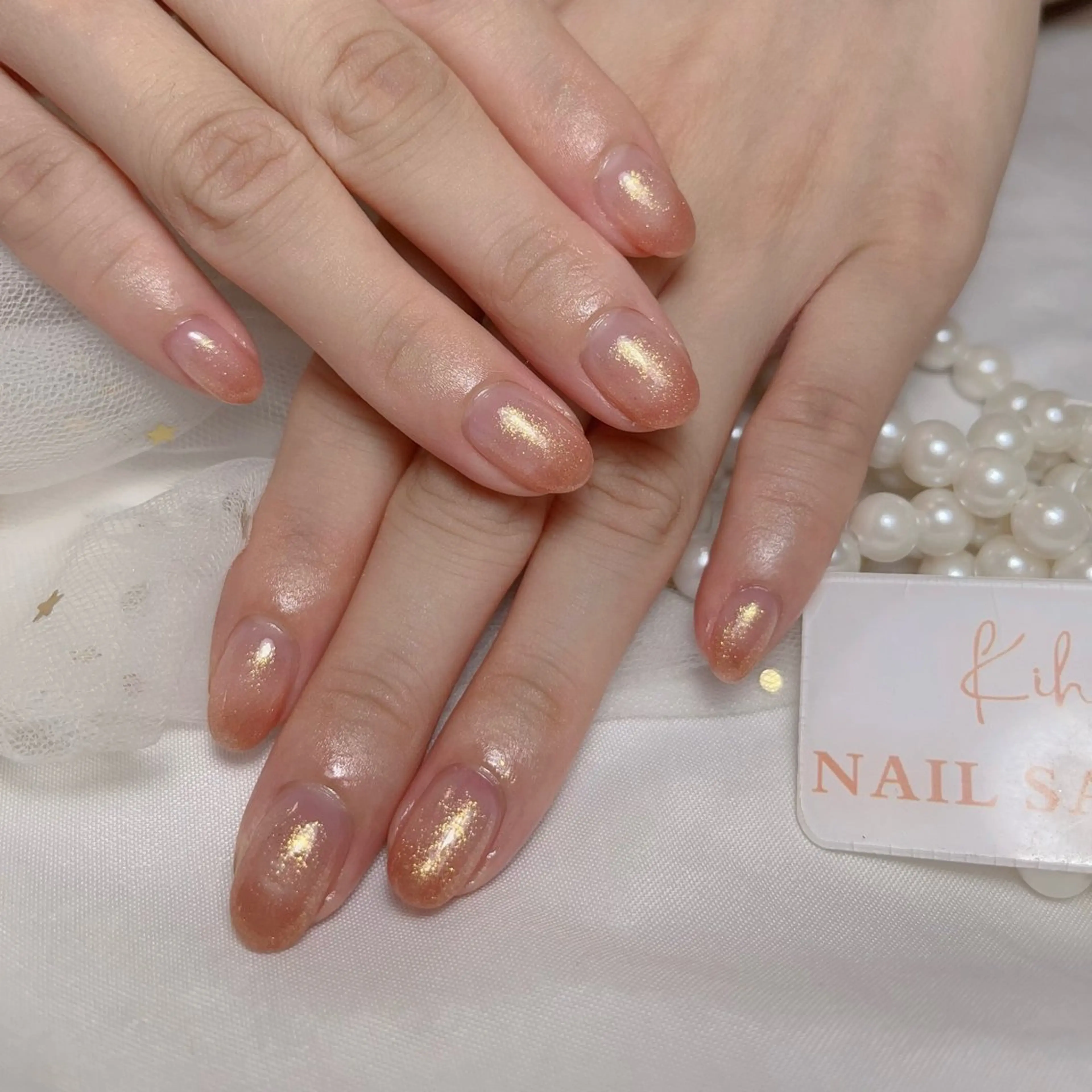 ネイル アートネイル フレンチネイル ジェルネイル グラデーション 韓国ネイル ハンドネイル ハンドケア さくら💮💮 【オフ無料】のネイルデザイン