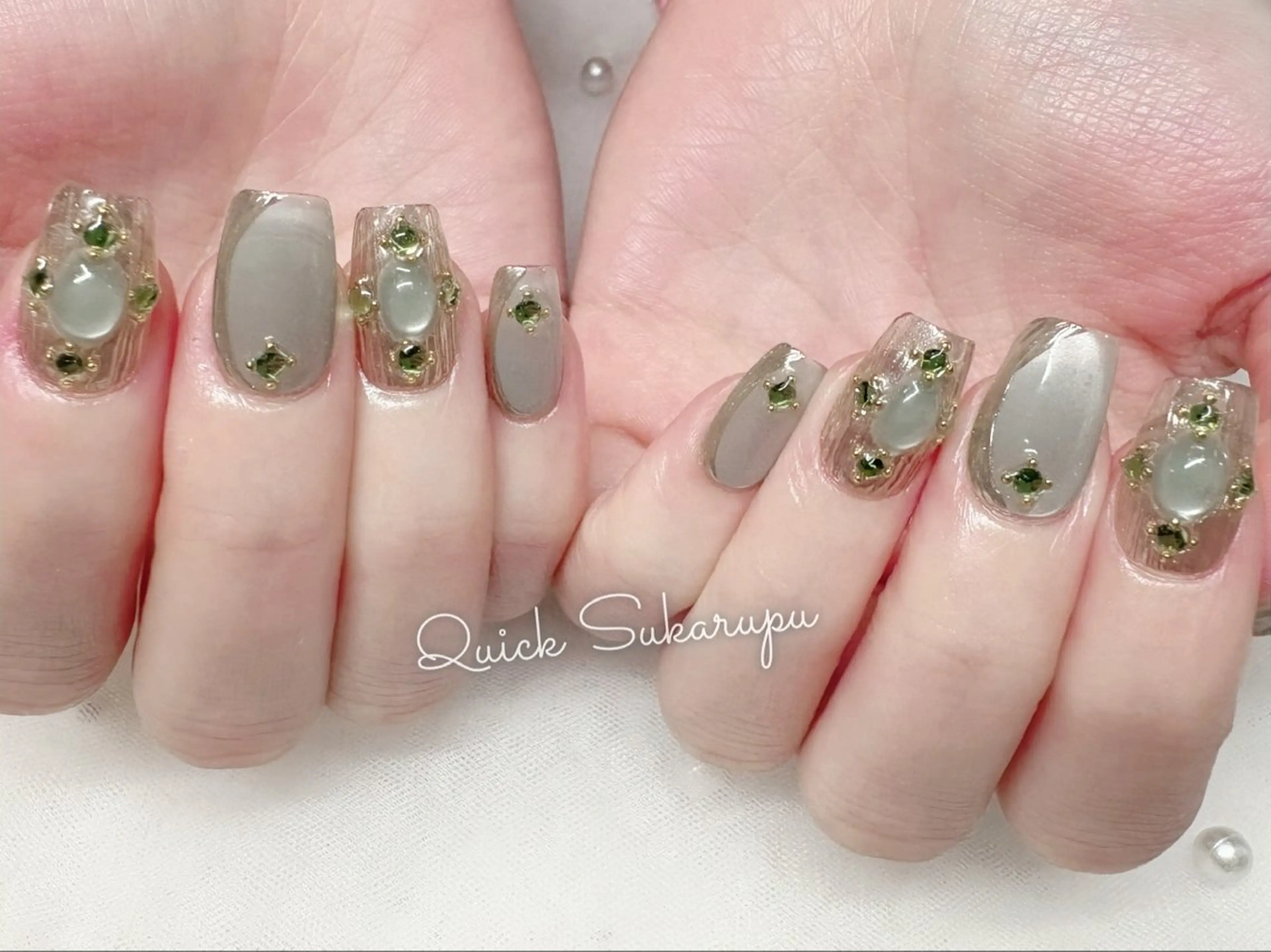 Jrネイリスト(オフあり) 【ショート】人気時短施術プレミアム定額現品ネイルチップの写真