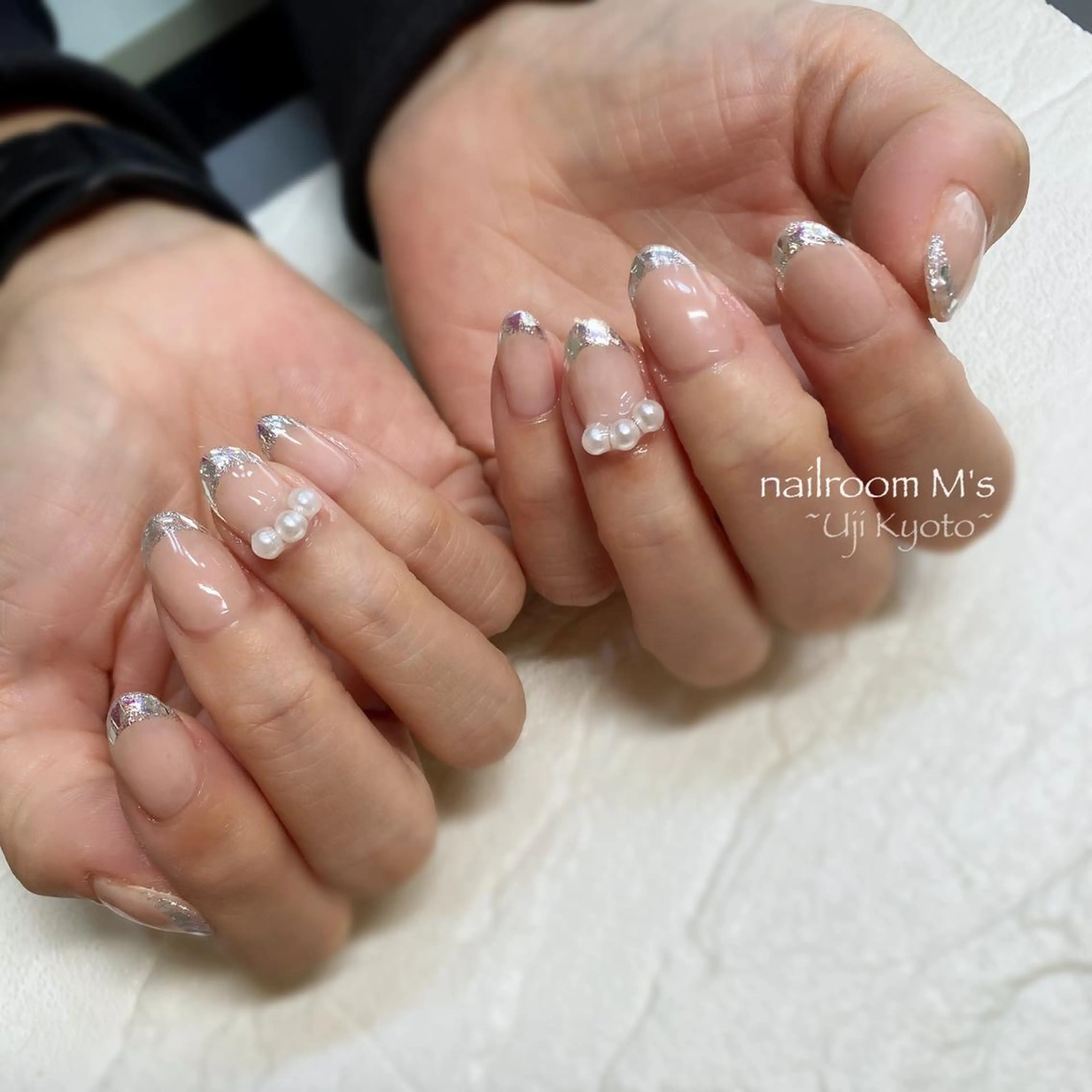 ネイル フレンチネイル ガラスフレンチ ハンドネイル . ひふみのエステ・リラクイメージ