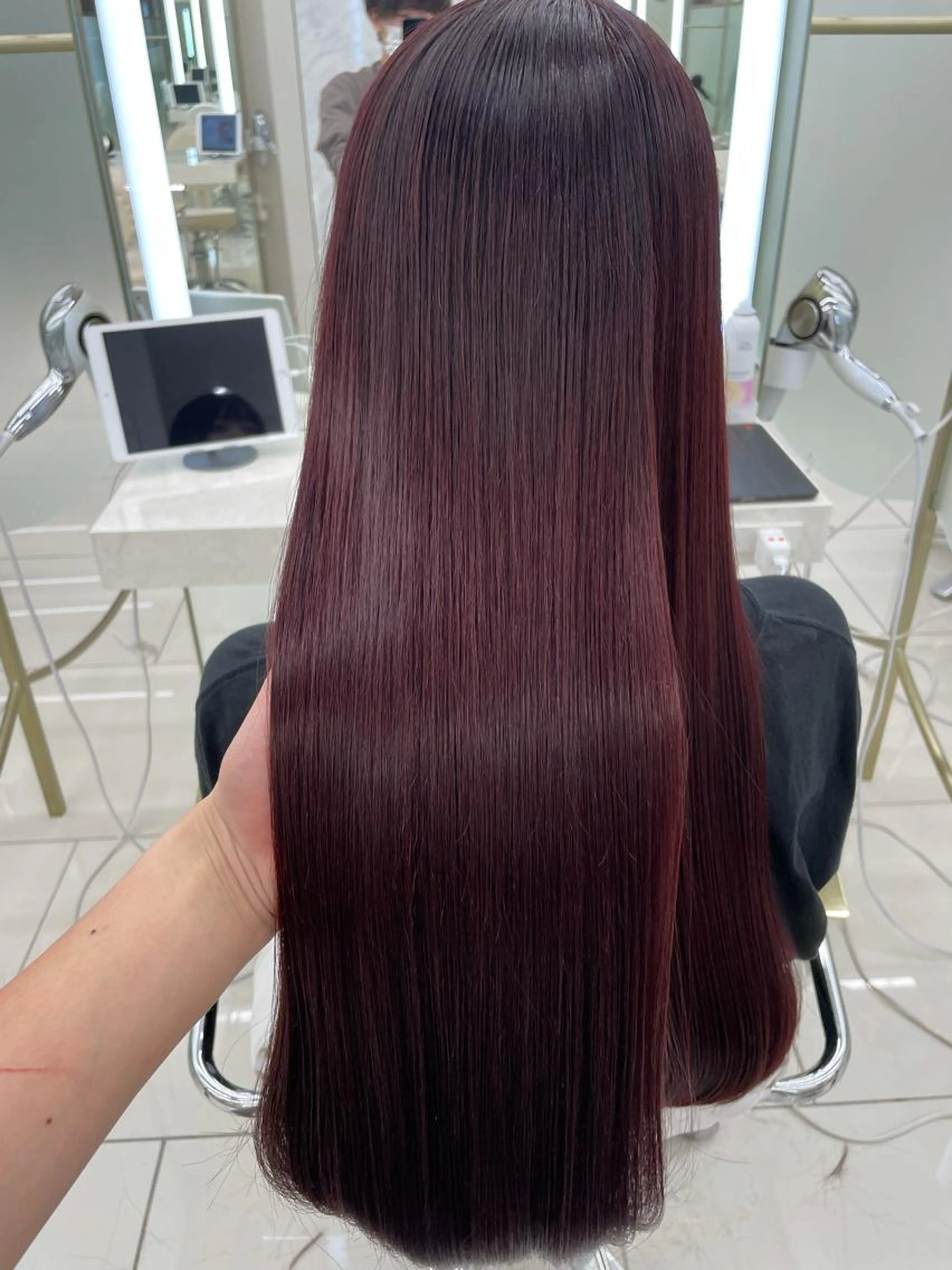 柔らかく巻ける縮毛矯正の写真