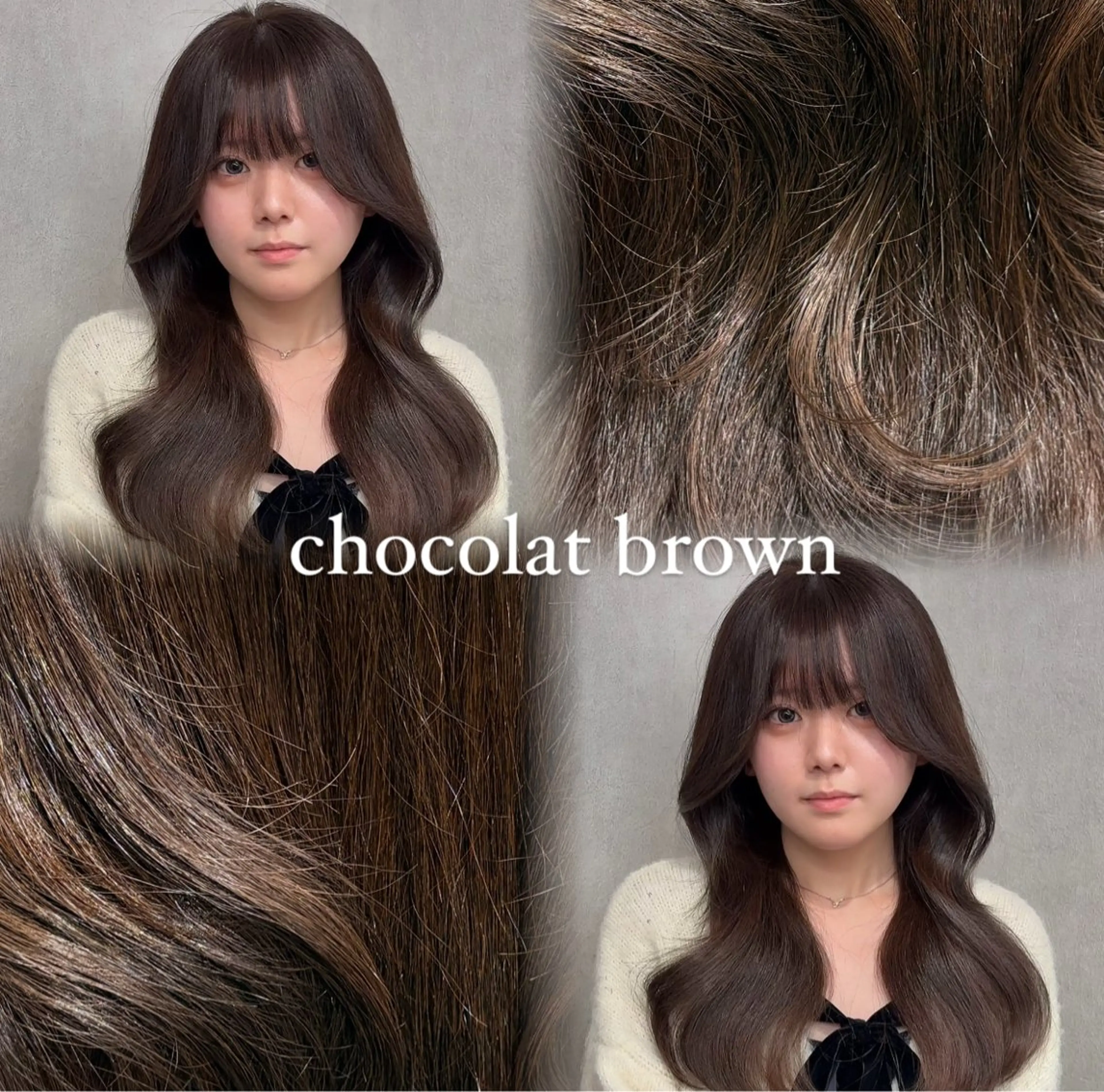 セミロング カラー 艶カラー／縮毛矯正 ／kana‎🤍のヘアスタイル