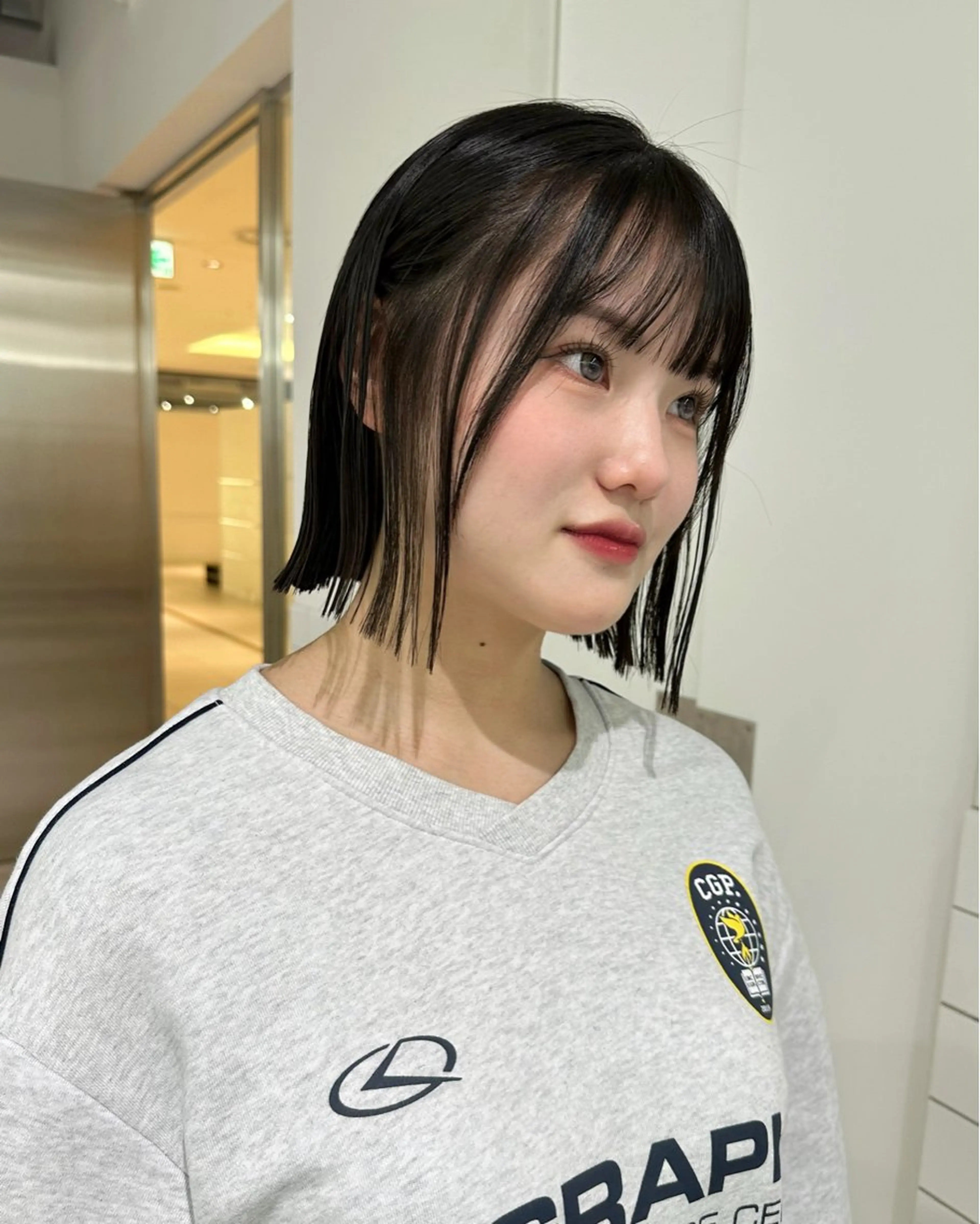 ショート ヘアカラー トリートメント iroha半個室 大阪/ボブ/縮毛矯正のヘアスタイル