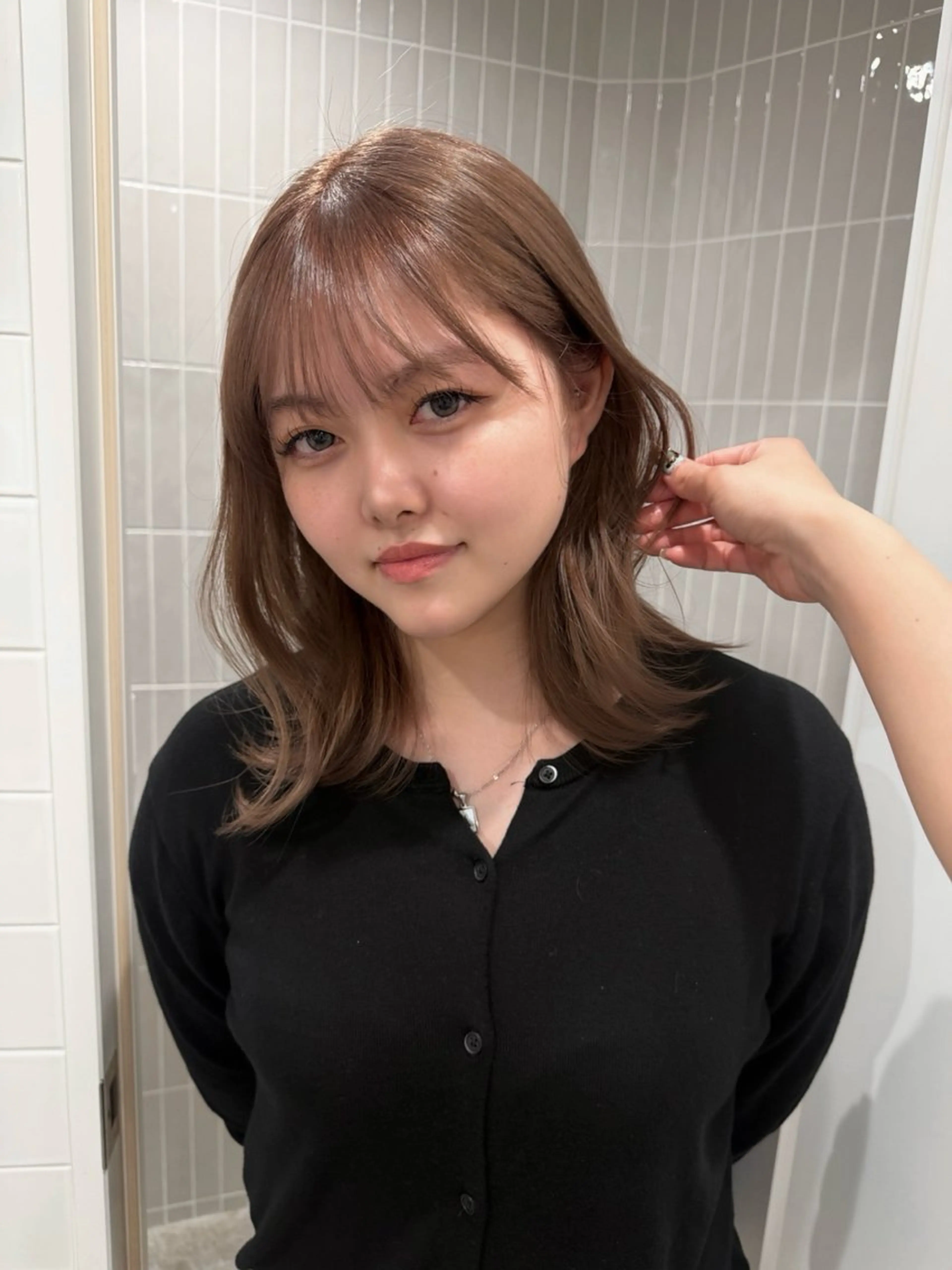 セミロング カラー 大阪梅田/ イマムラミヅキのヘアスタイル