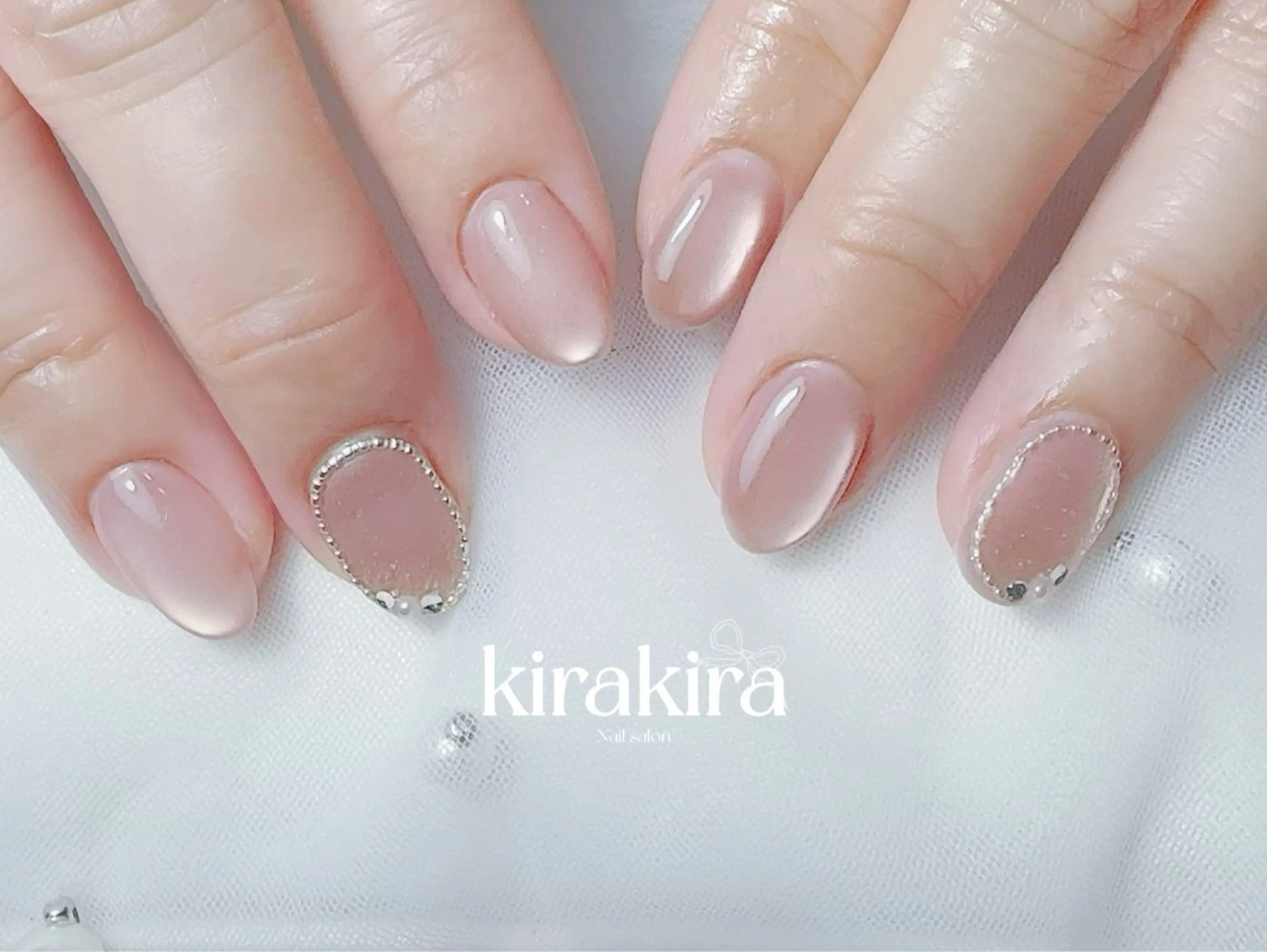 ネイル フットネイル キラキラネイル マグネットネイル シンプルネイル Kirakira Nail salonのネイルデザイン