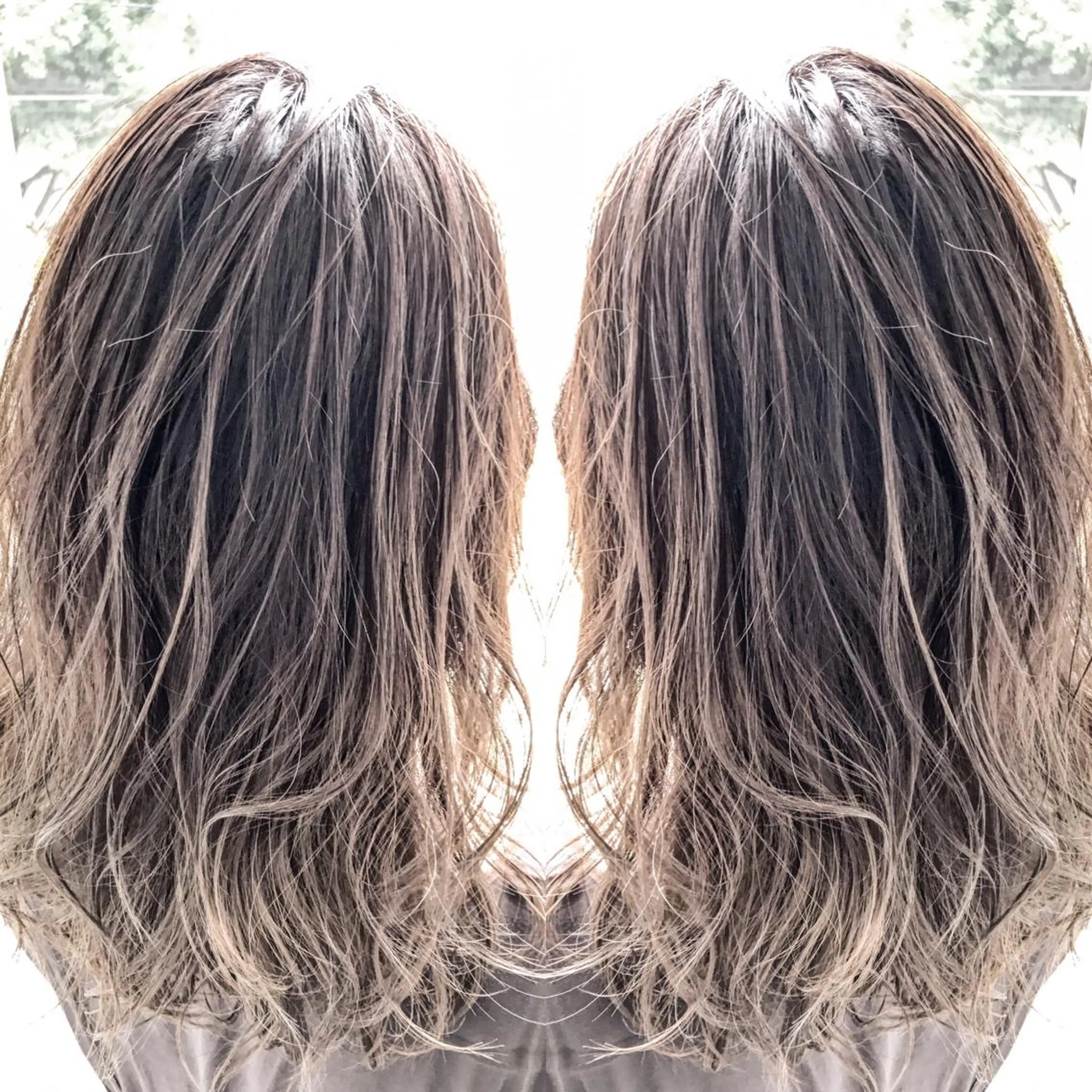 ミディアム カラー バレイヤージュ グラデーションカラー レイヤーカット 【完全マンツー 恵比寿】佐藤 翔のヘアスタイル
