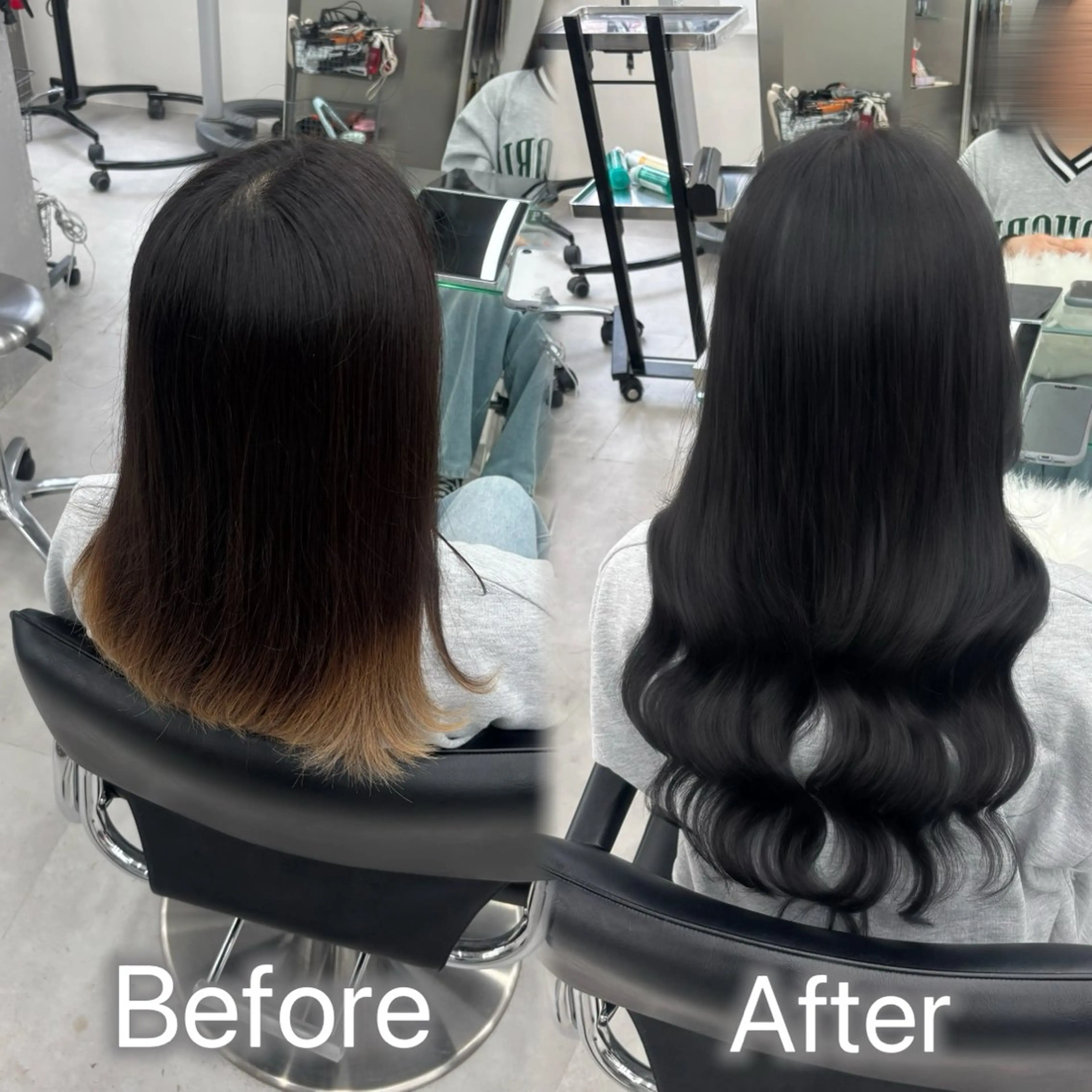 ロング カラー ヘアアレンジ メンズ カット ヘアカラー トリートメント エクステ ヘアセット 羽エク指名No1✨️ シールエク🌙しぇるのヘアスタイル