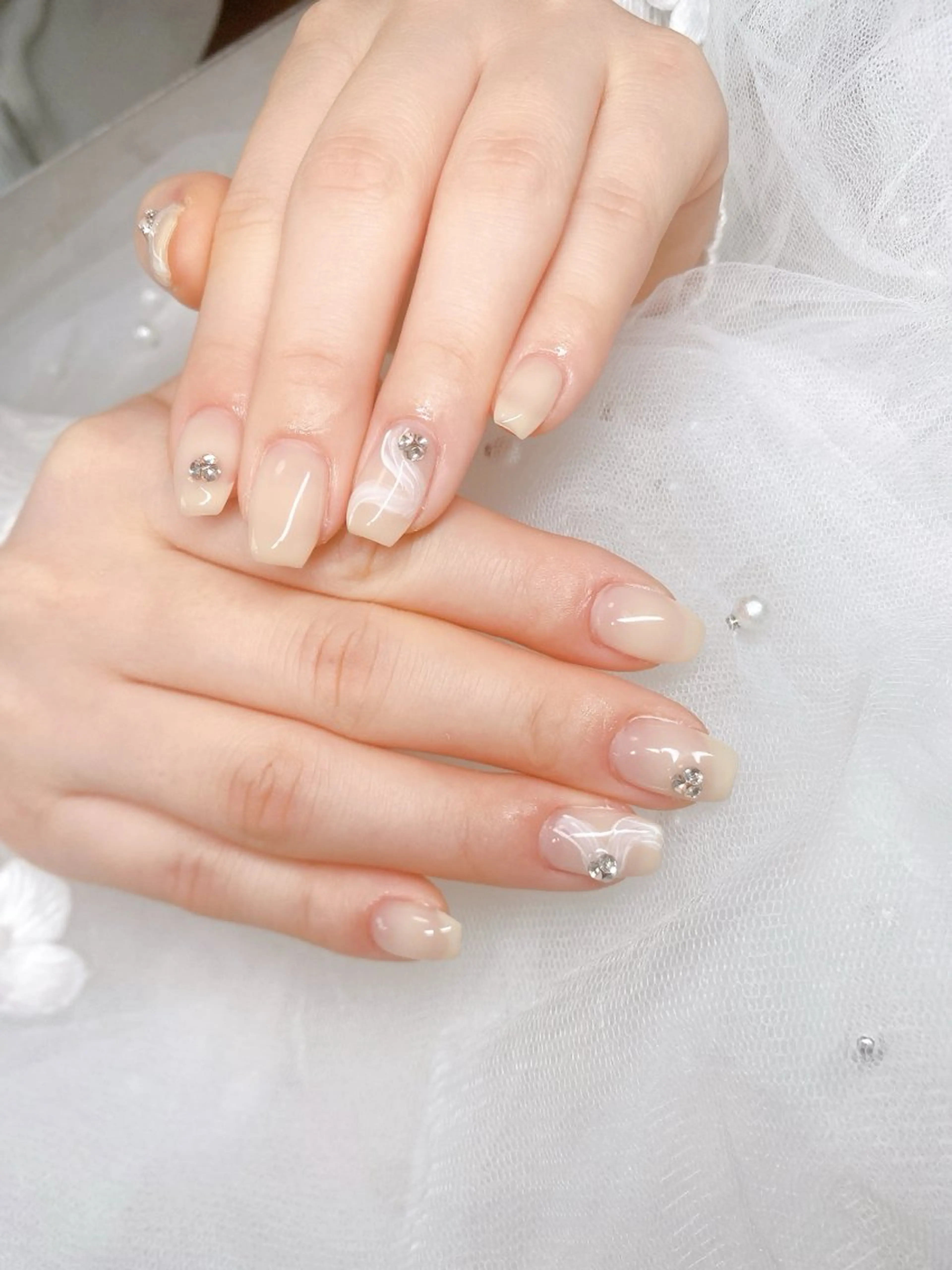 ネイル ハンドネイル ハンドケア PLUM  BELL 横浜自宅ネイルのネイルデザイン