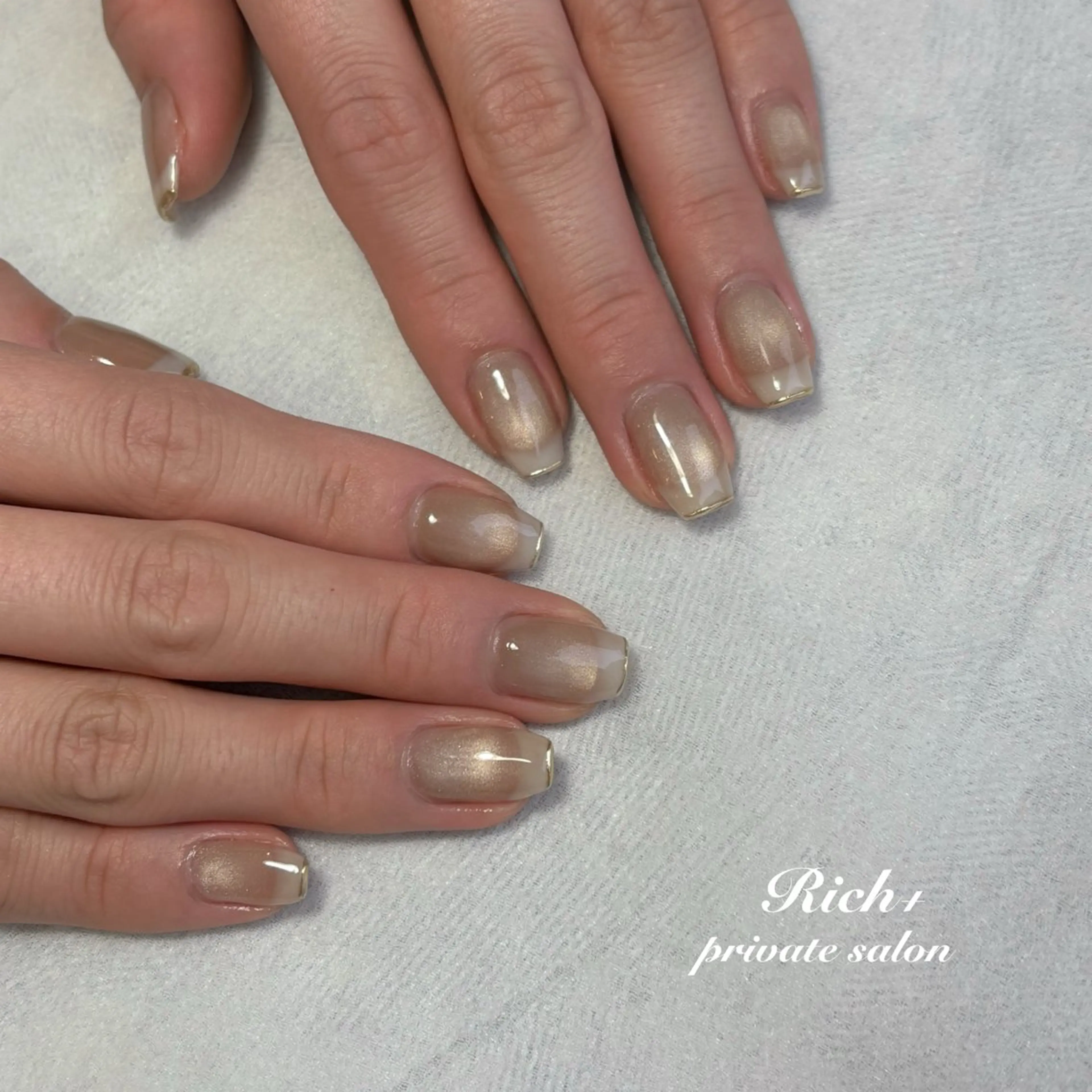 ネイル マグネットネイル ミラーネイル Rich+nail Mayuのネイルデザイン