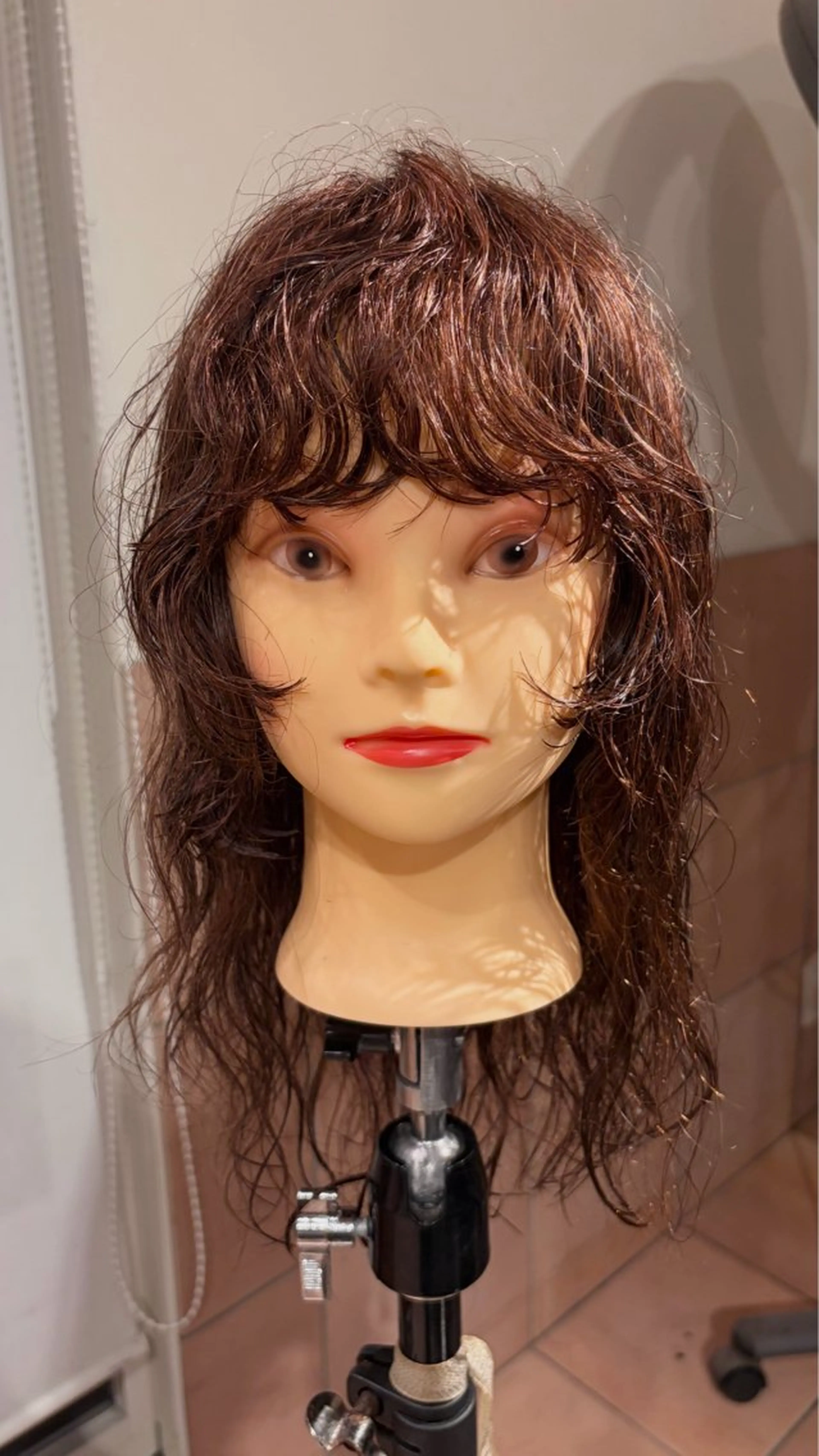 ロング パーマ 顔周りカット カット パーマ Hair vita Namiのヘアスタイル